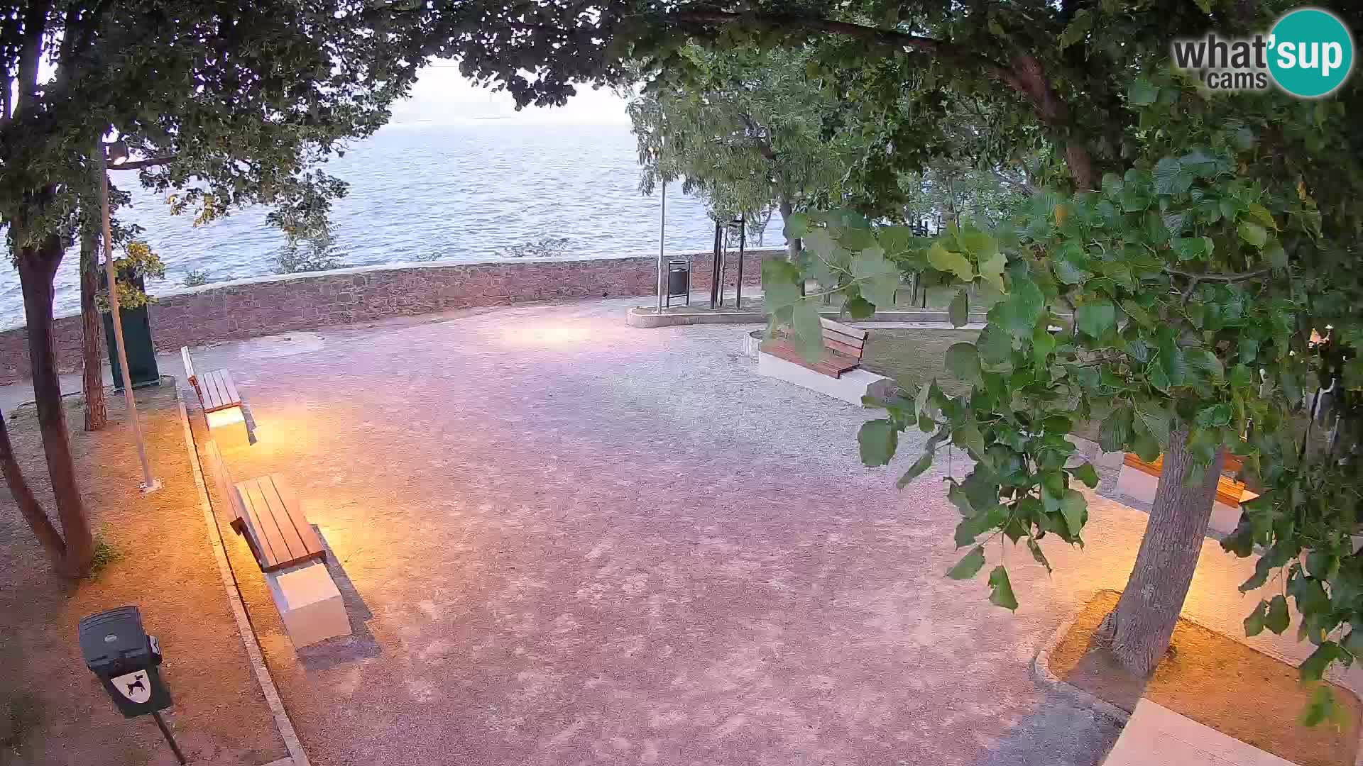 Senj Live Cam – Writers’ Park and the Velebit Channel