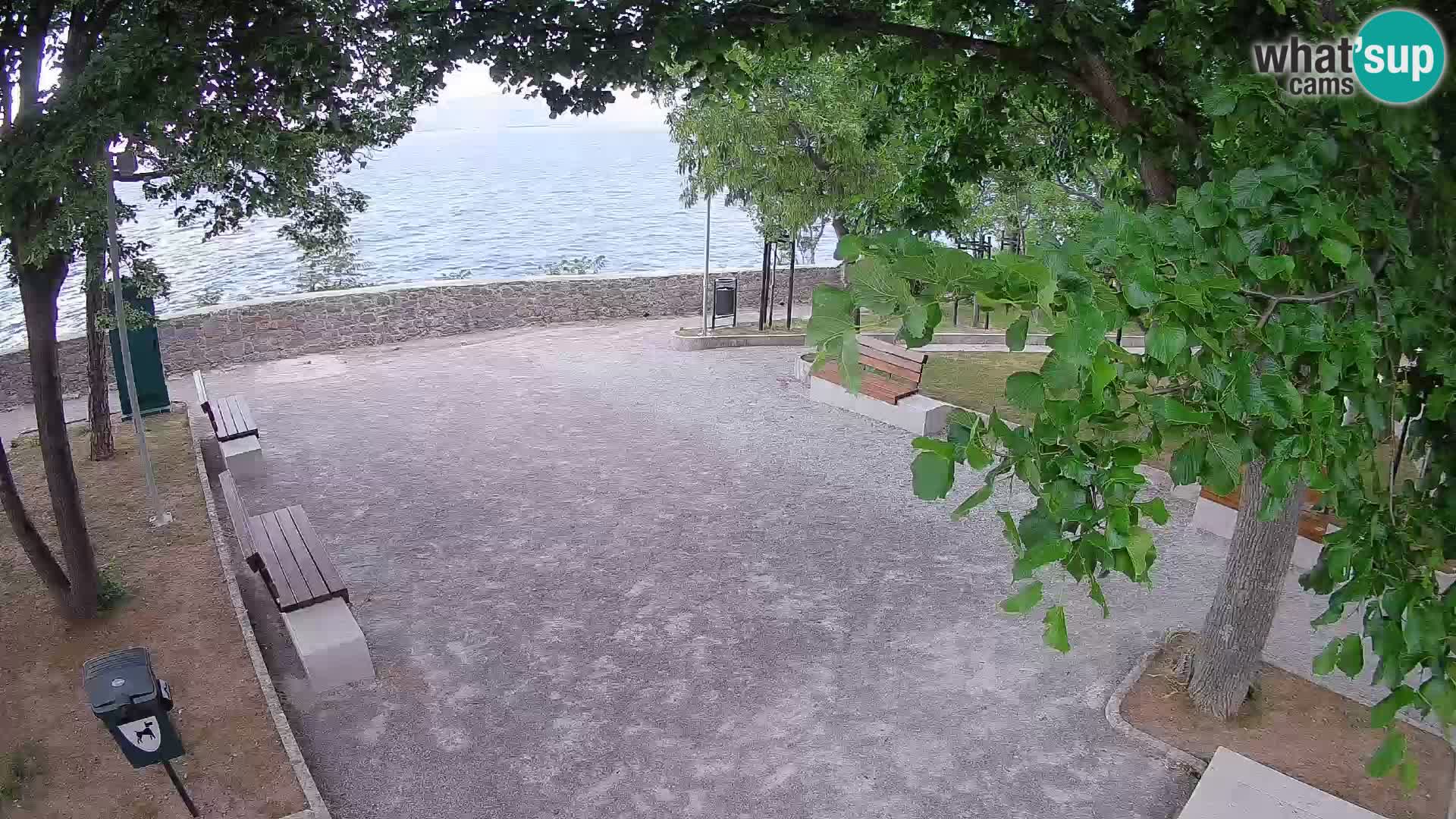 Senj Live Cam – Writers’ Park and the Velebit Channel