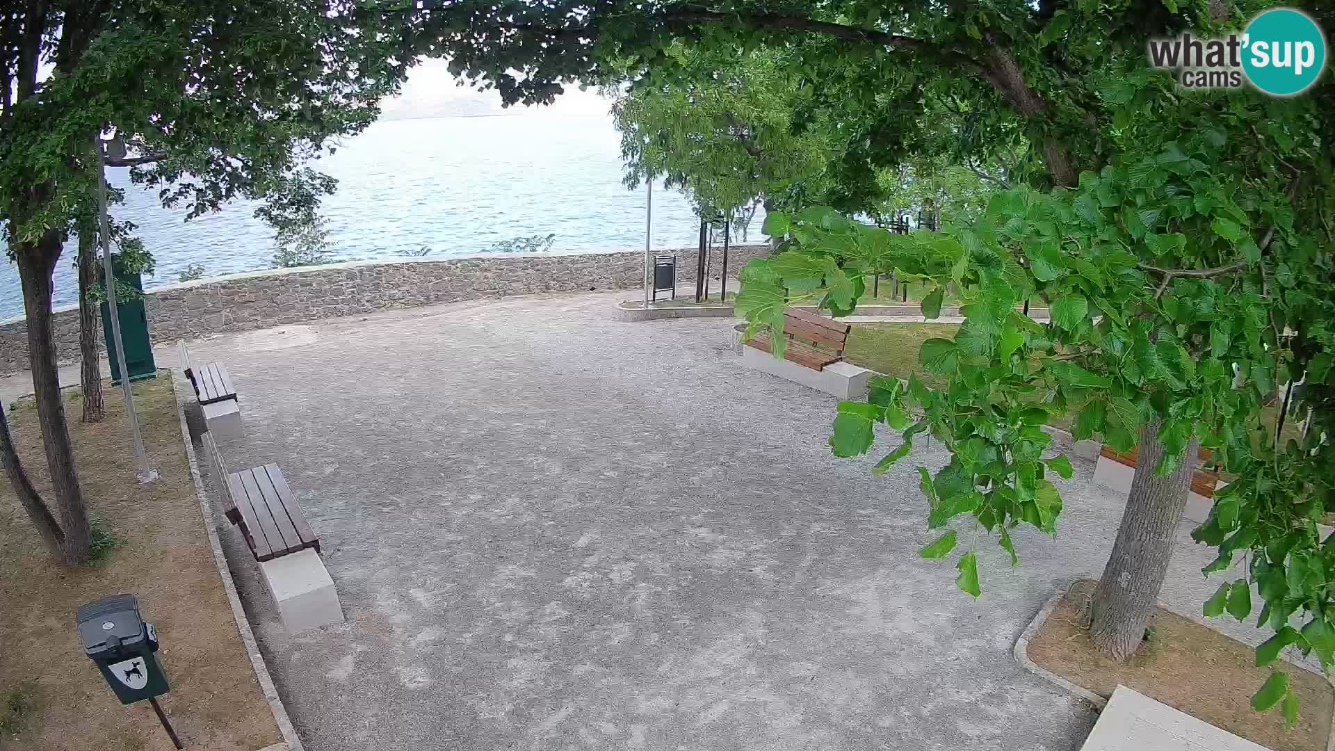Senj Live Cam – Writers’ Park and the Velebit Channel