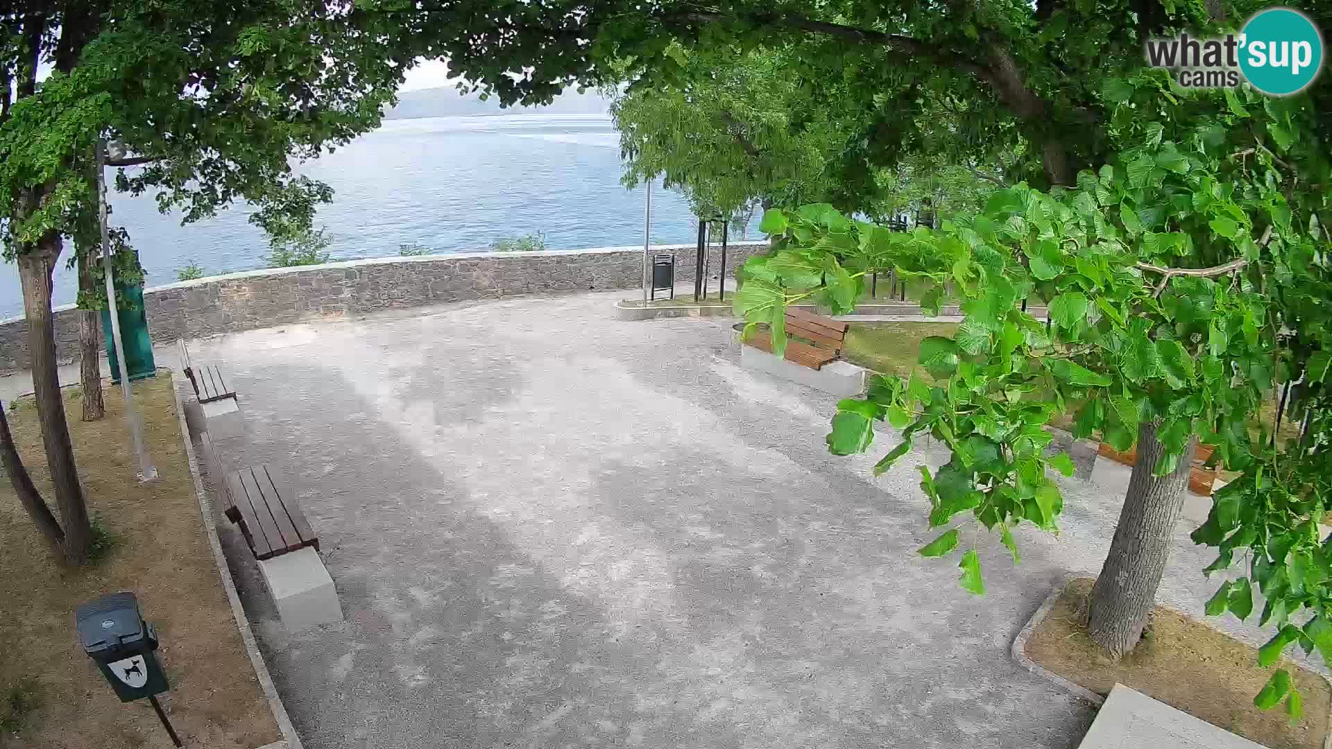 Senj Live Cam – Writers’ Park and the Velebit Channel