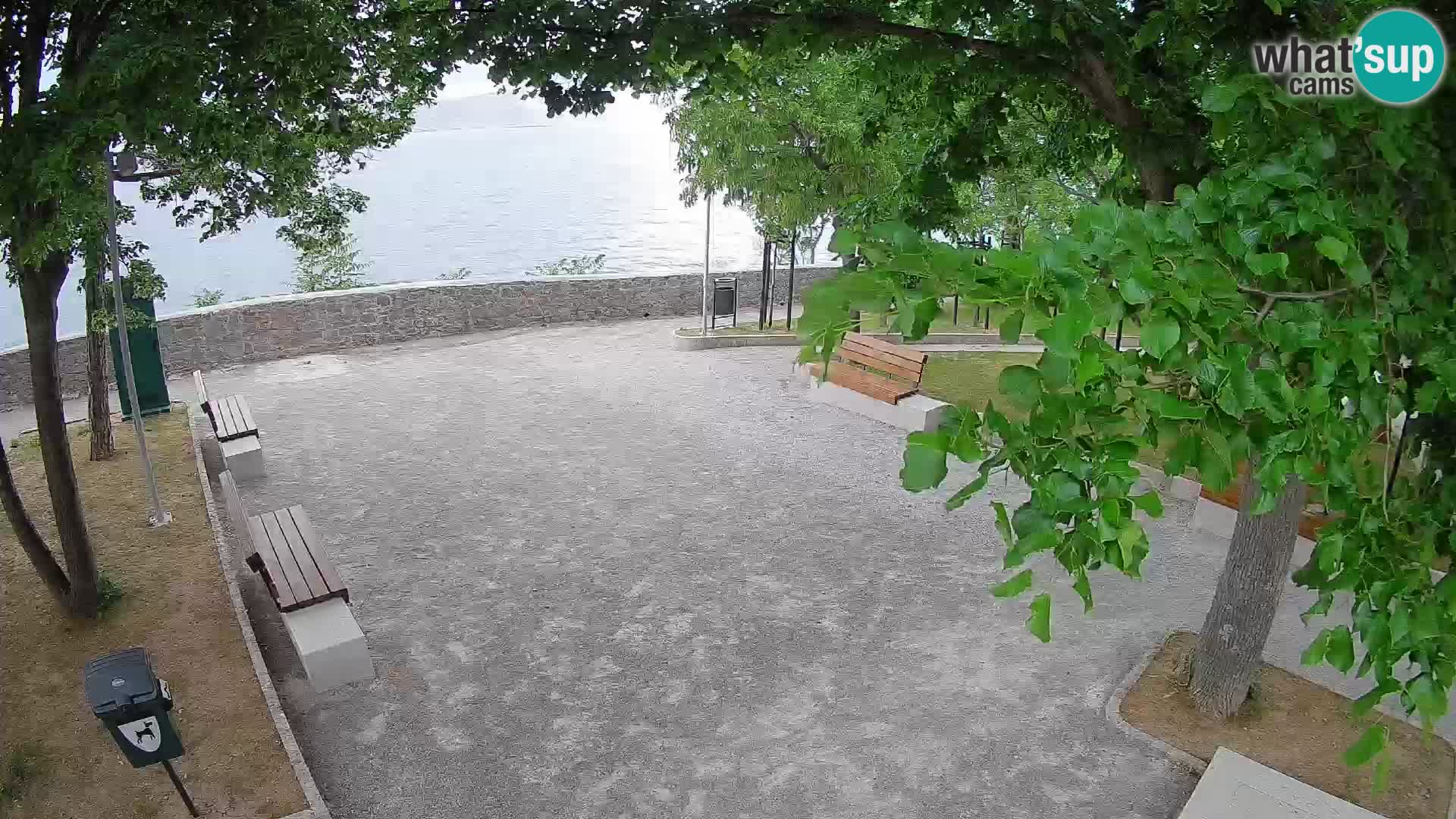 Senj Live Cam – Writers’ Park and the Velebit Channel