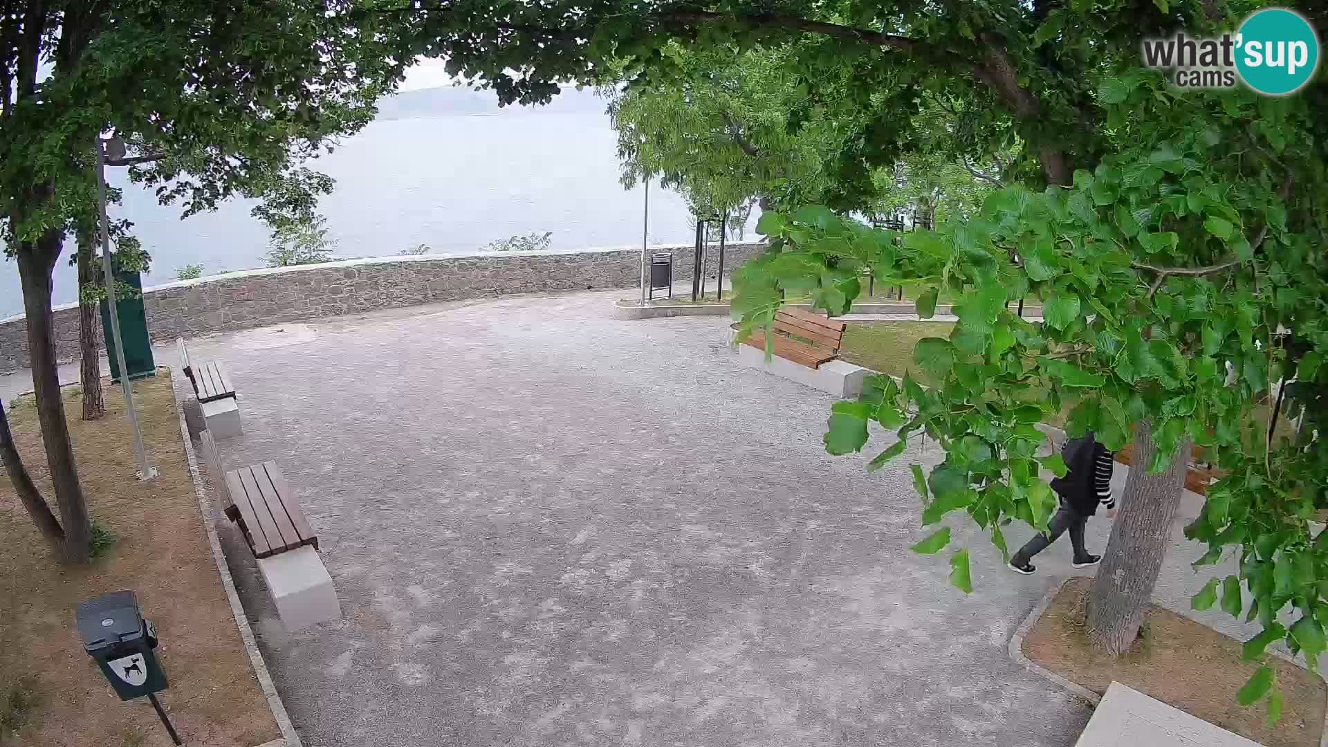 Senj Live Cam – Writers’ Park and the Velebit Channel