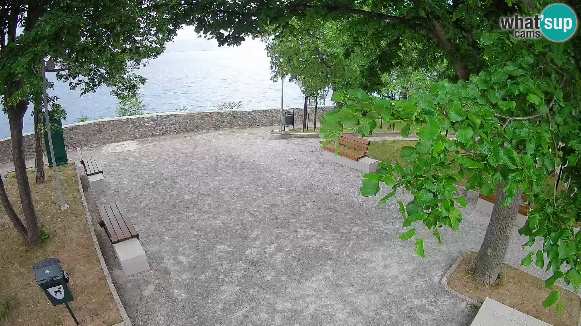 Senj Live Cam – Writers’ Park and the Velebit Channel