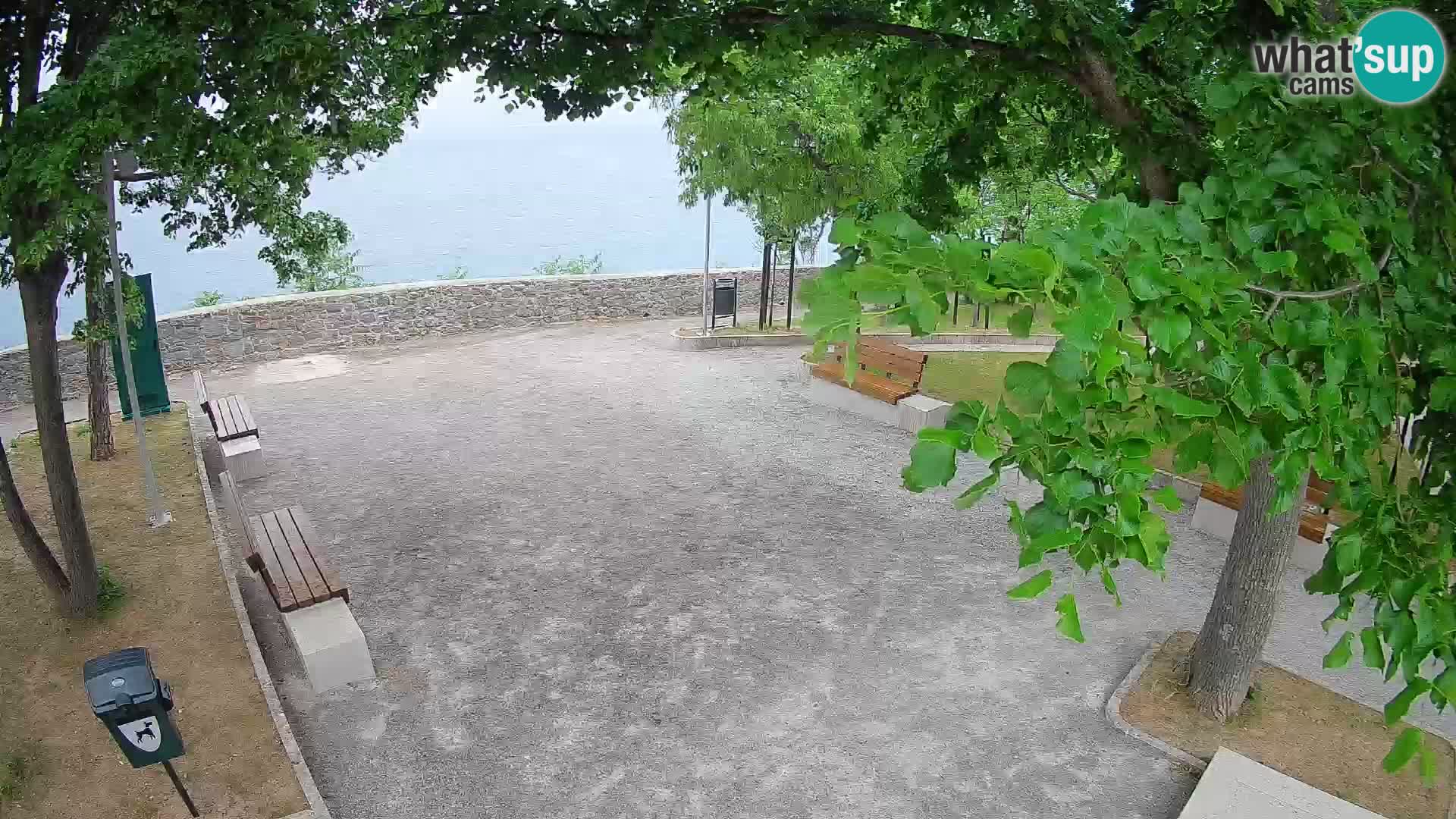Senj Live Cam – Writers’ Park and the Velebit Channel