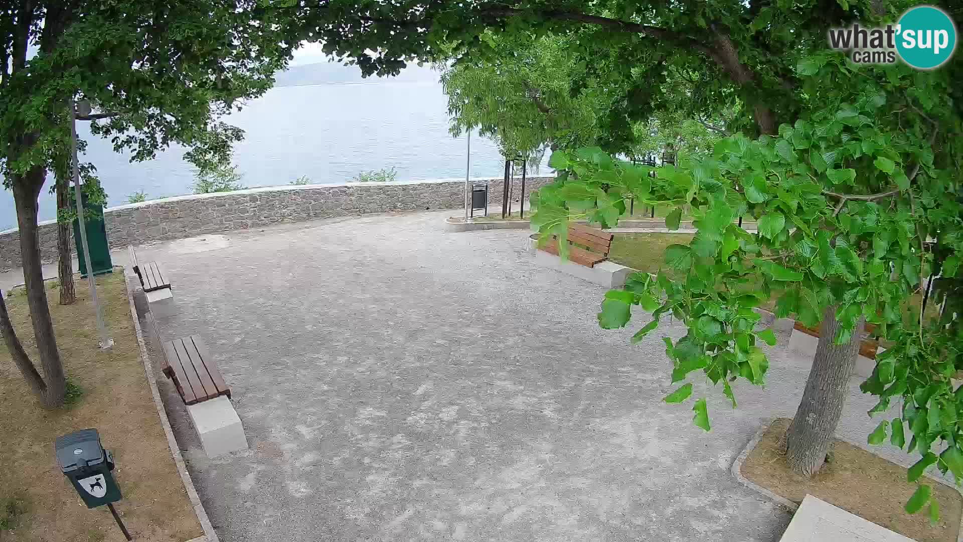 Senj Live Cam – Writers’ Park and the Velebit Channel