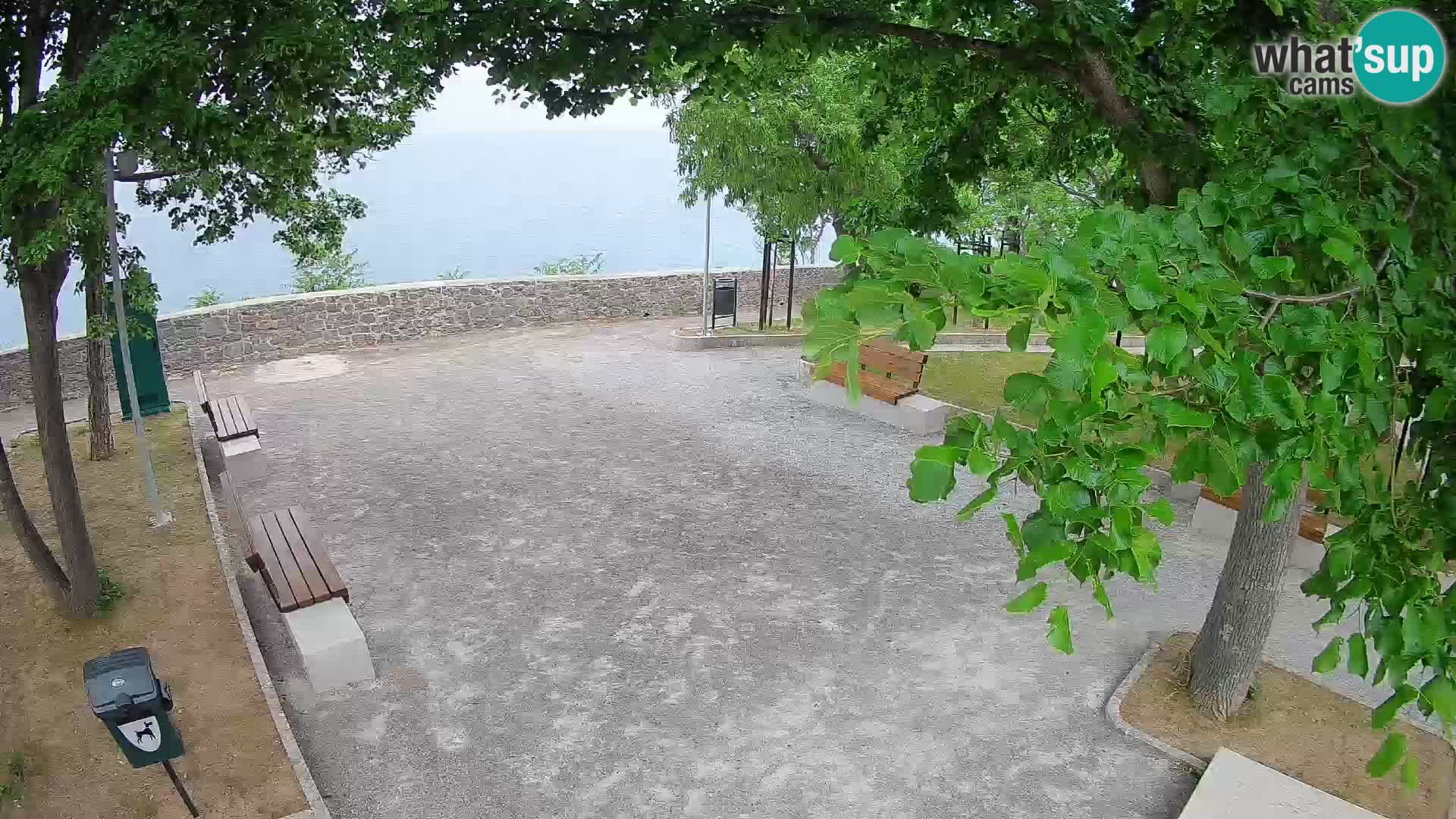 Kamera uživo Senj – Park književnika i Velebitski kanal