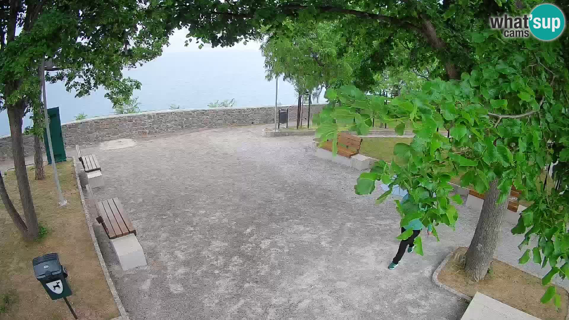 Senj Live Cam – Writers’ Park and the Velebit Channel