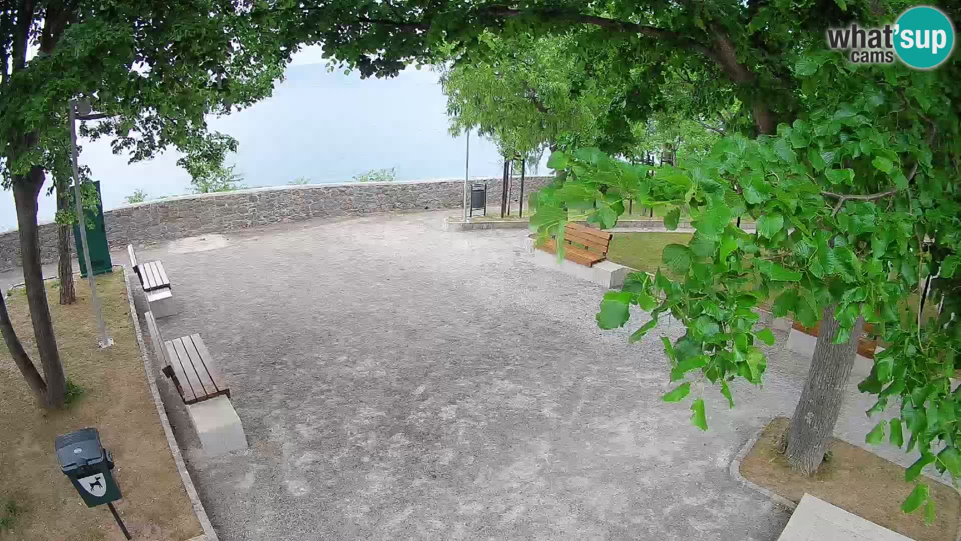Senj Live Cam – Writers’ Park and the Velebit Channel