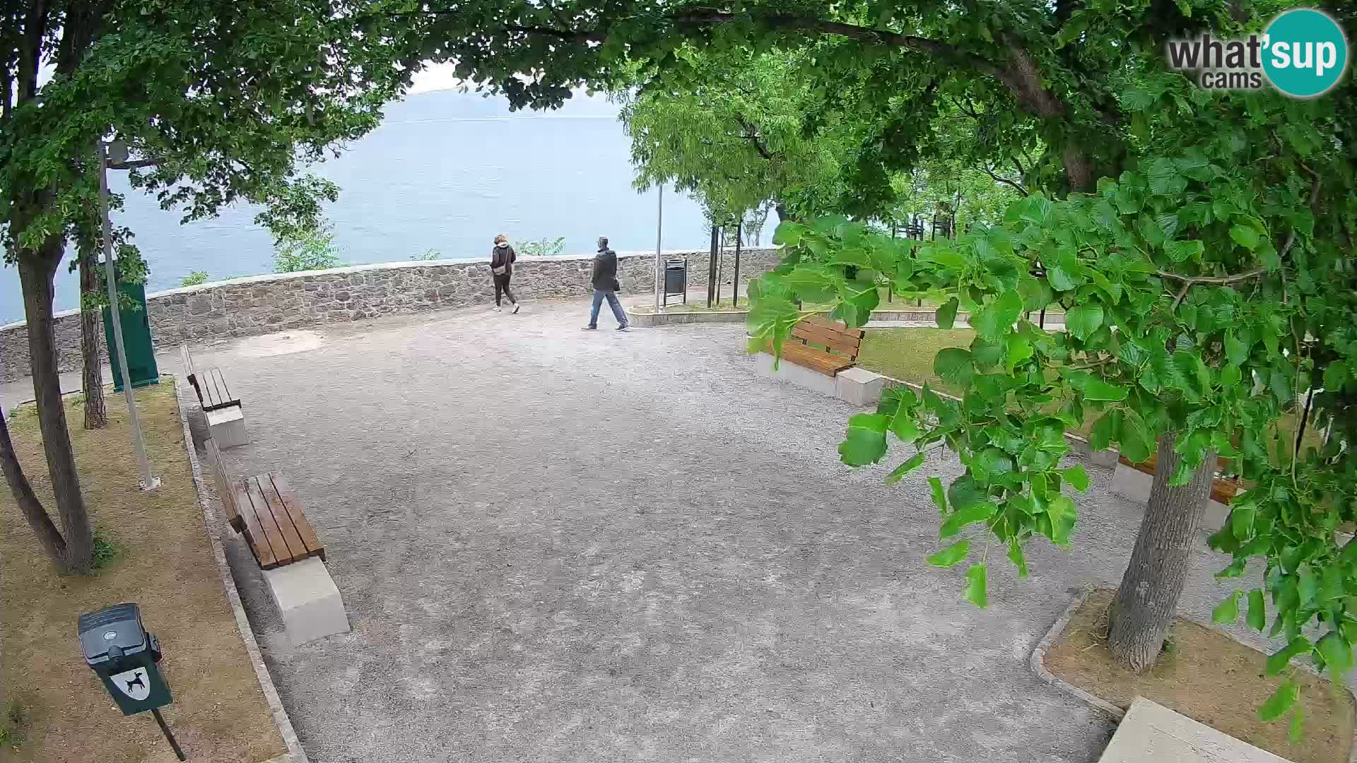 Senj Live Cam – Writers’ Park and the Velebit Channel