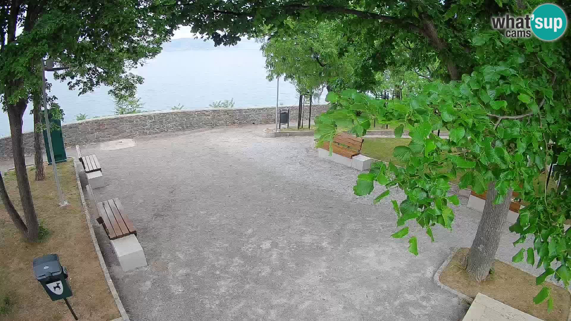 Senj Live Cam – Writers’ Park and the Velebit Channel