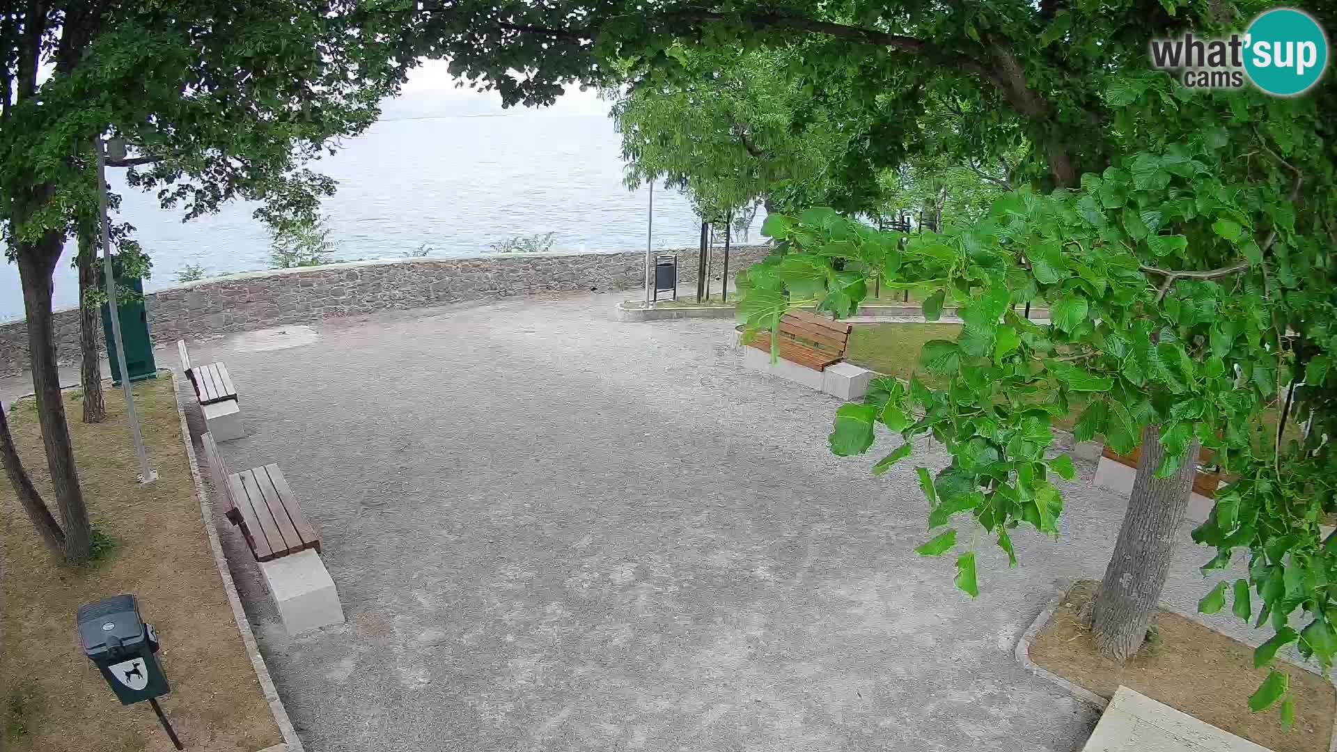 Senj Live Cam – Writers’ Park and the Velebit Channel