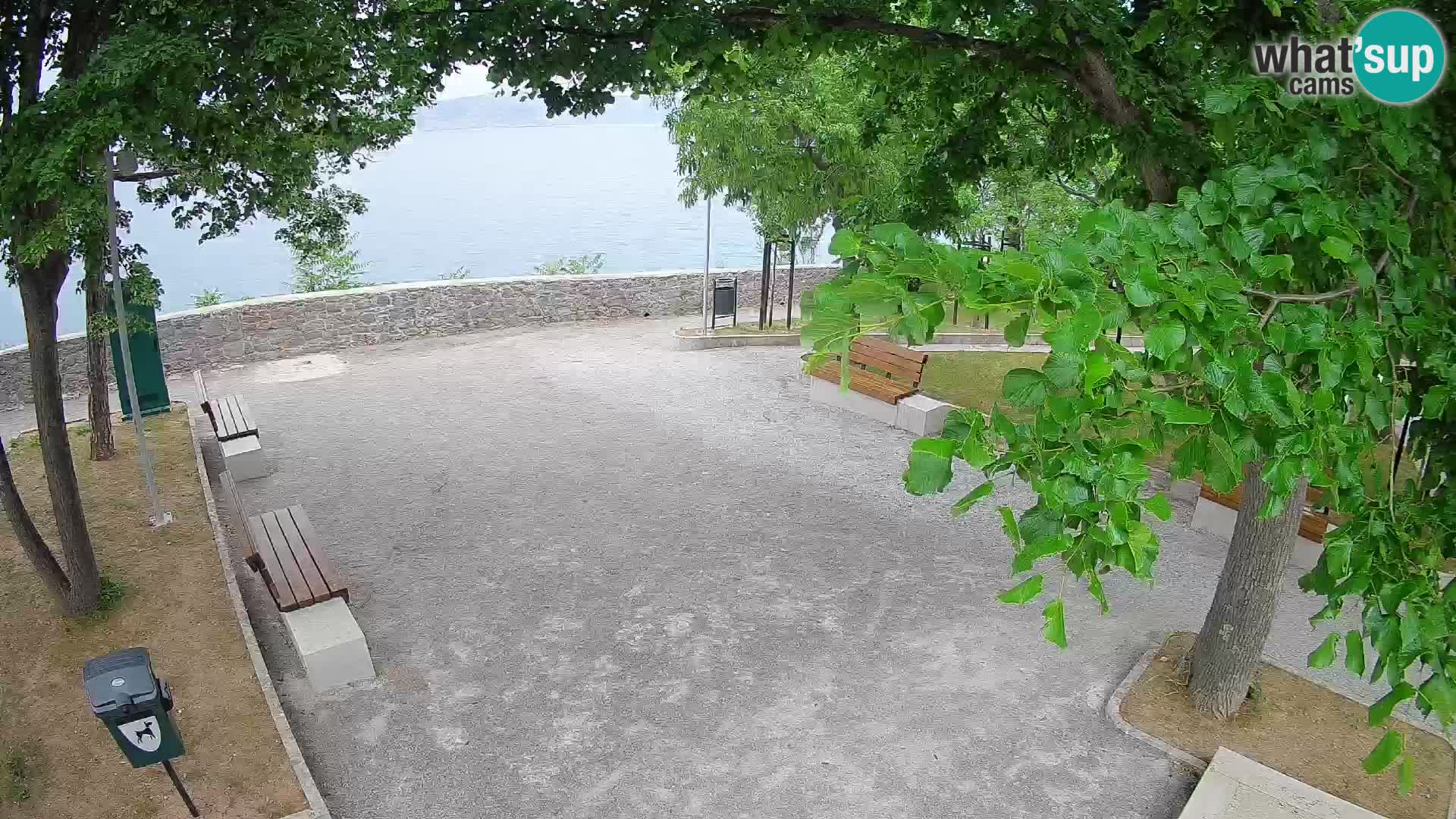 Senj Live Cam – Writers’ Park and the Velebit Channel