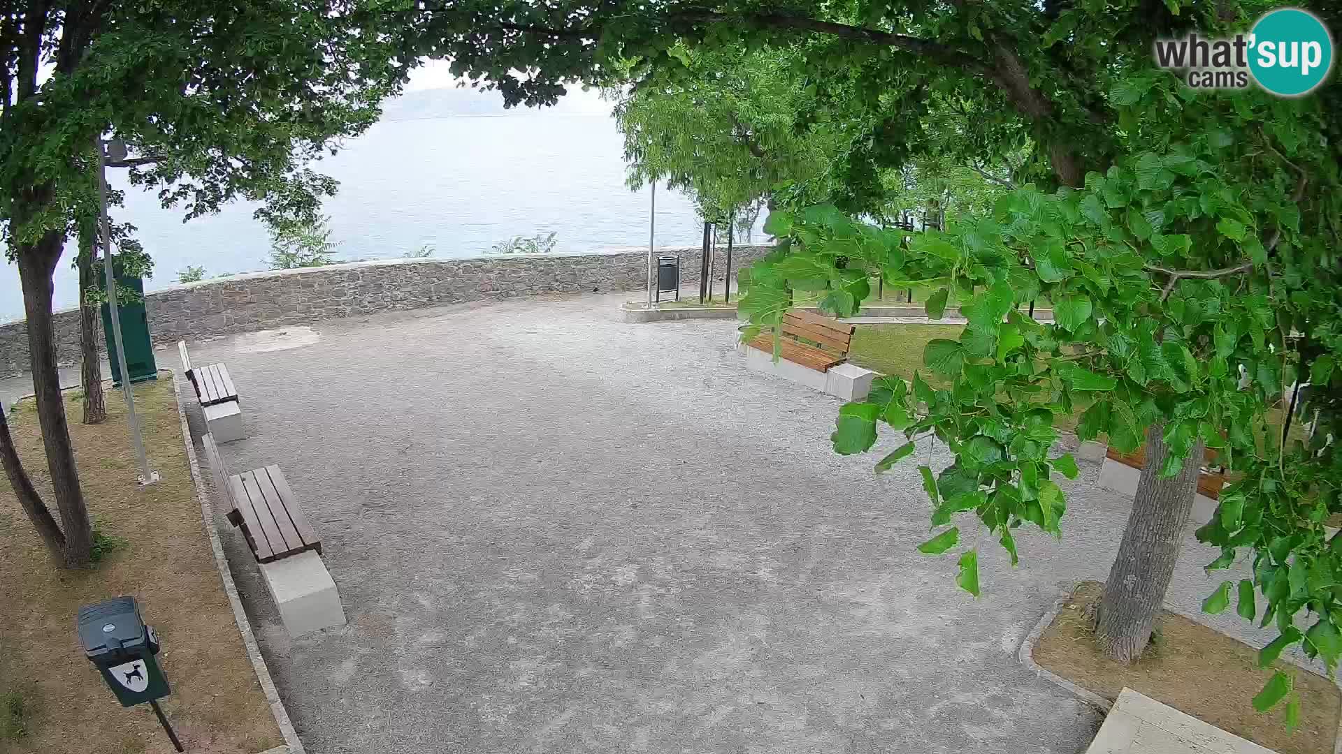 Senj Live Cam – Writers’ Park and the Velebit Channel