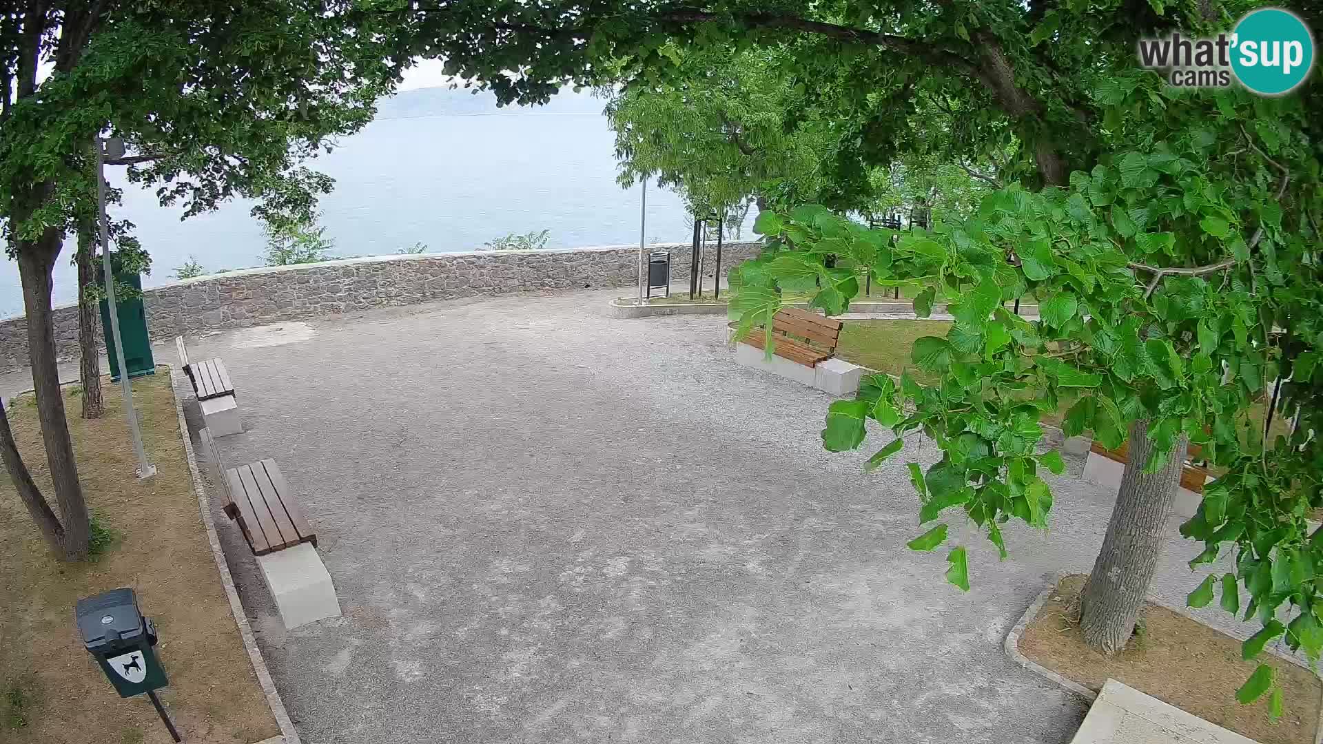 Senj Live Cam – Writers’ Park and the Velebit Channel