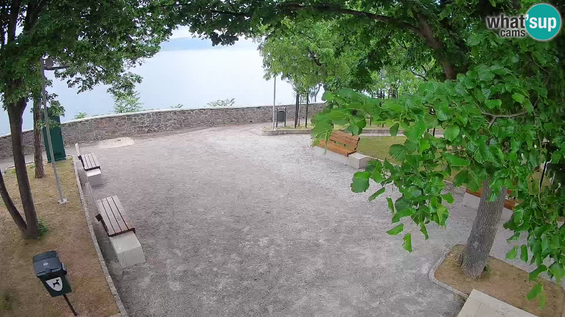 Senj Live Cam – Writers’ Park and the Velebit Channel