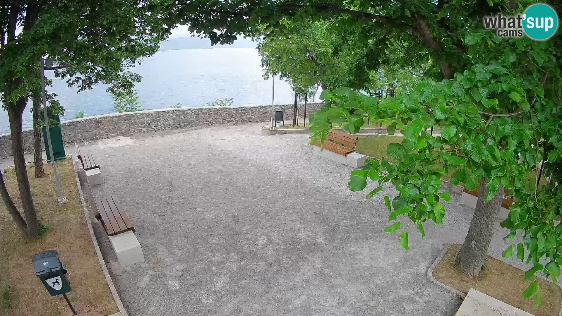 Senj Live Cam – Writers’ Park and the Velebit Channel