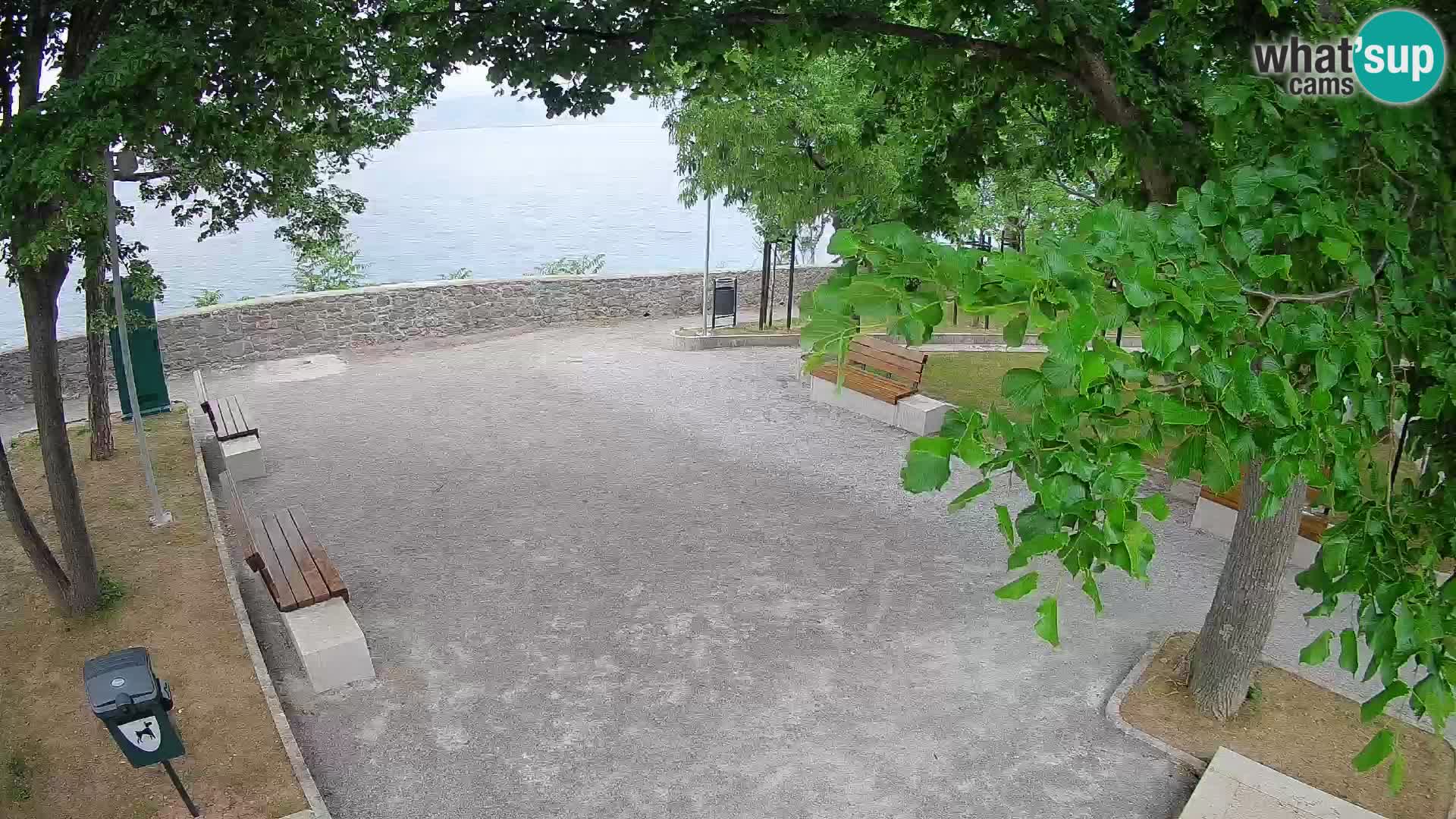 Senj Live Cam – Writers’ Park and the Velebit Channel