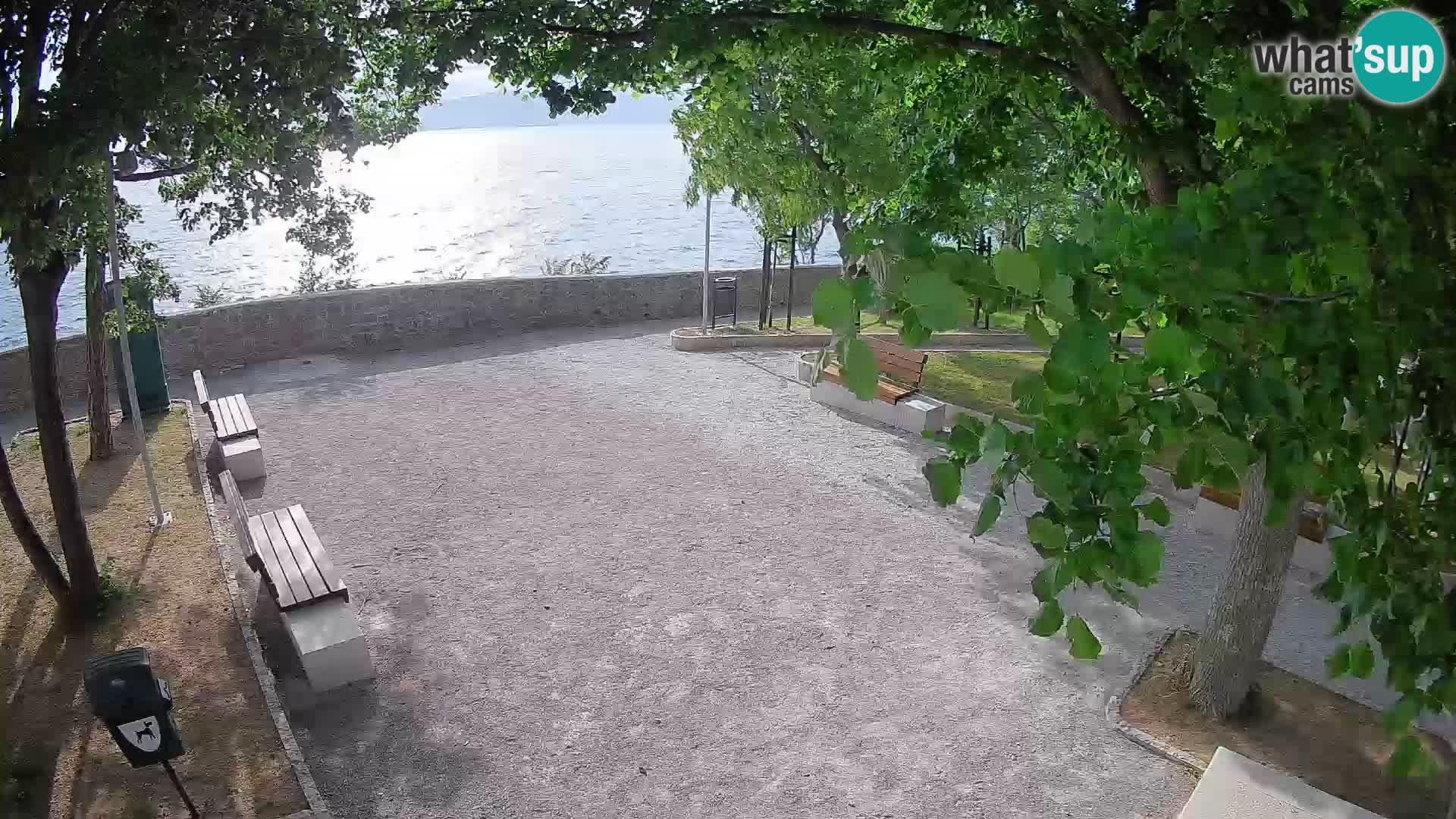 Senj Live Cam – Writers’ Park and the Velebit Channel