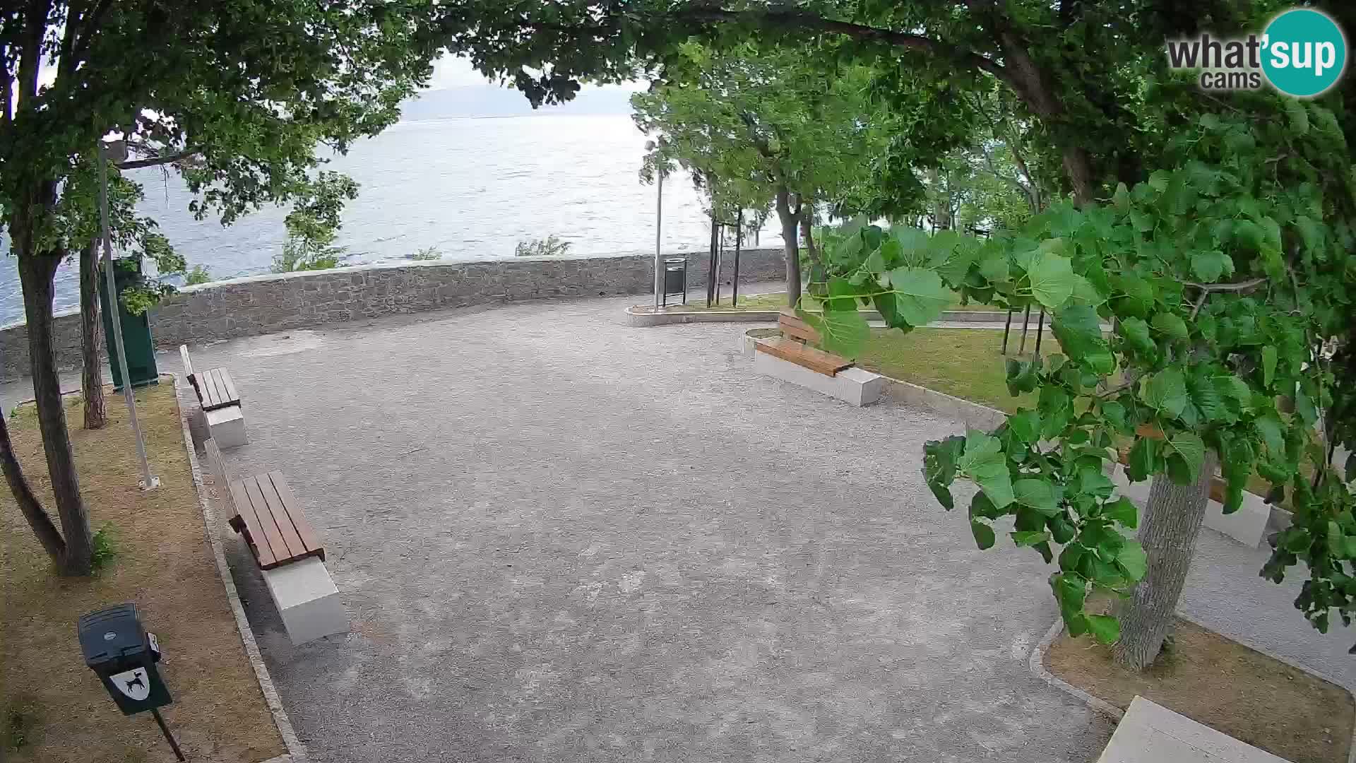 Senj Live Cam – Writers’ Park and the Velebit Channel