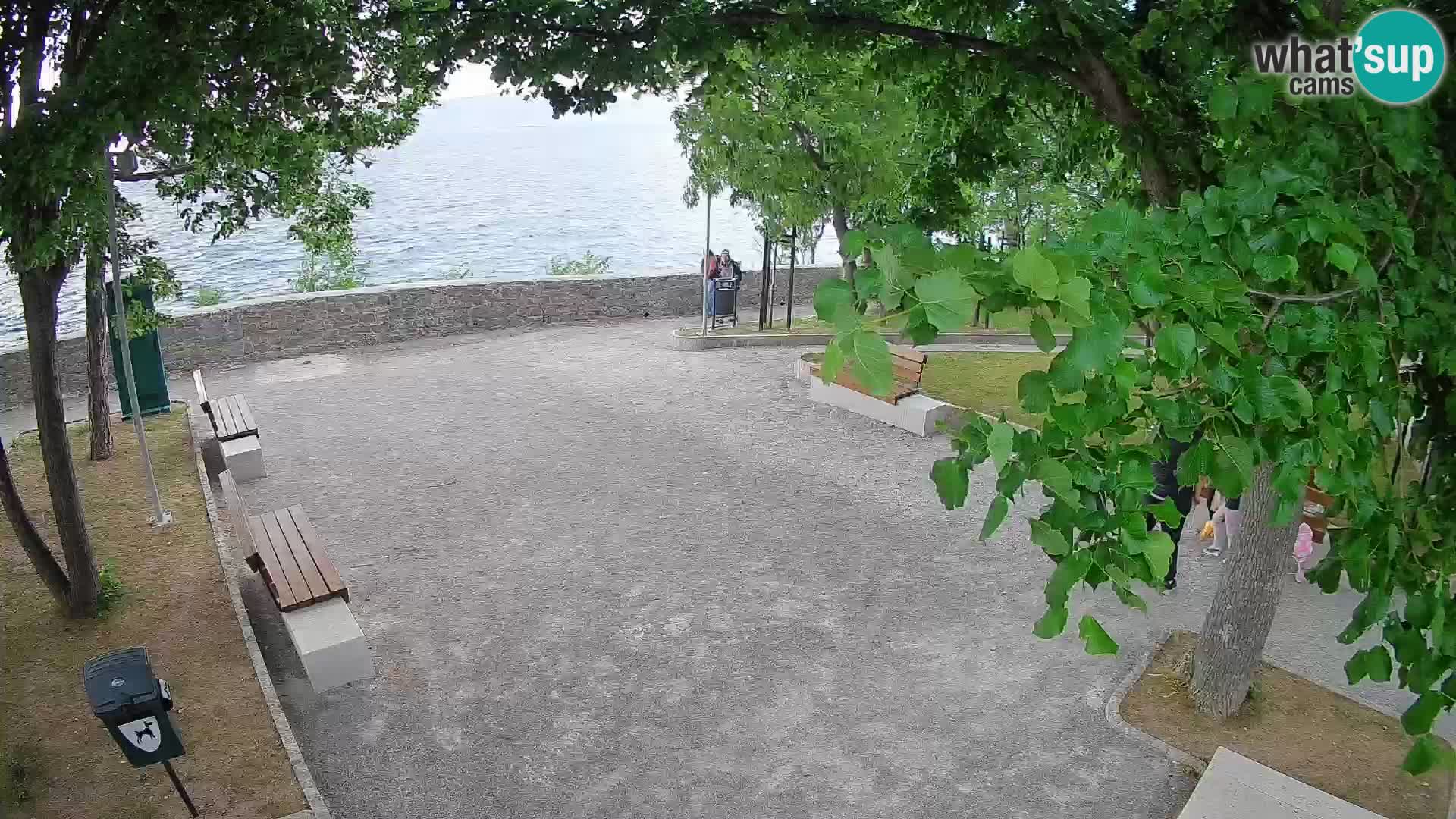 Kamera uživo Senj – Park književnika i Velebitski kanal