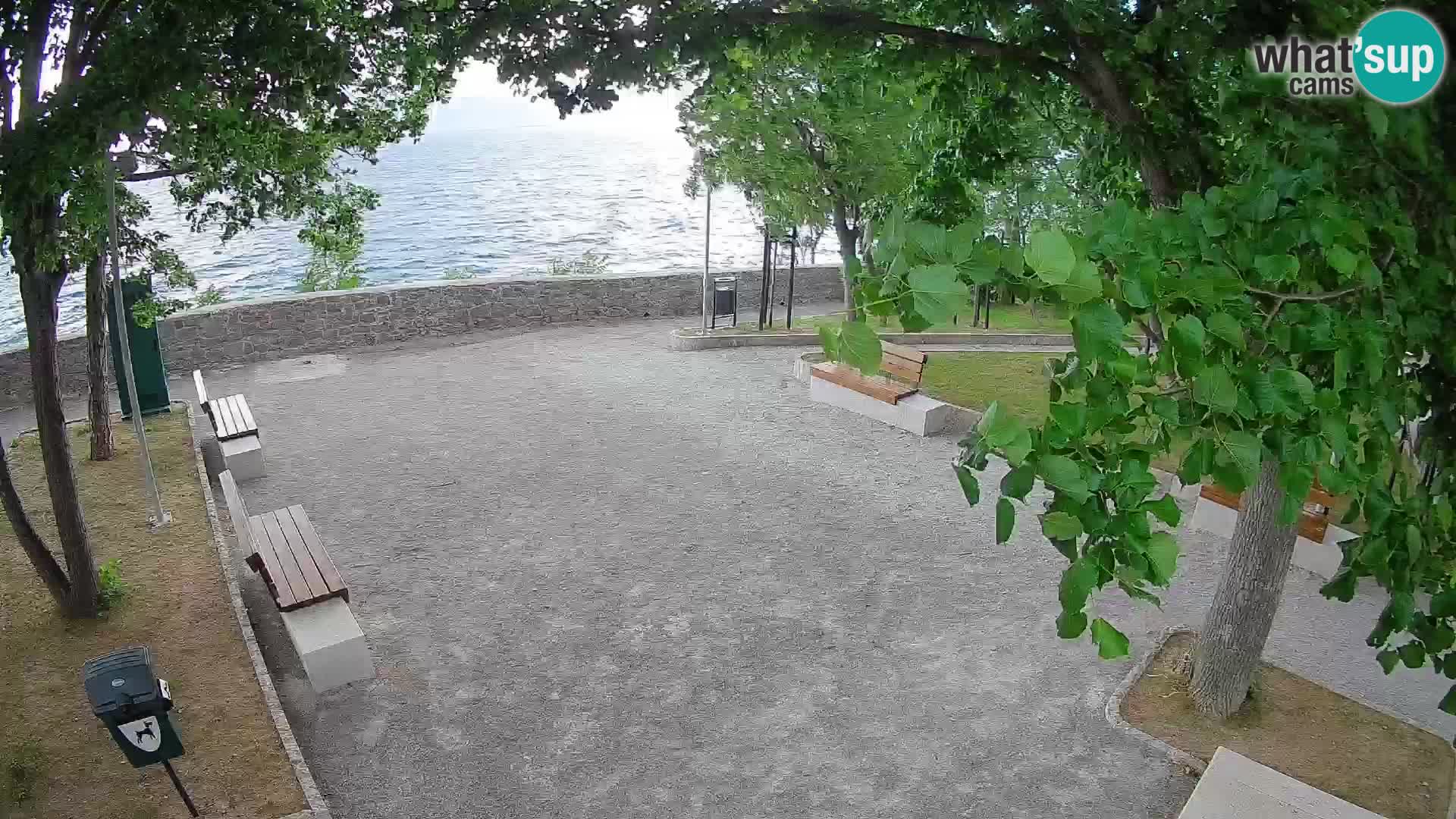 Kamera uživo Senj – Park književnika i Velebitski kanal