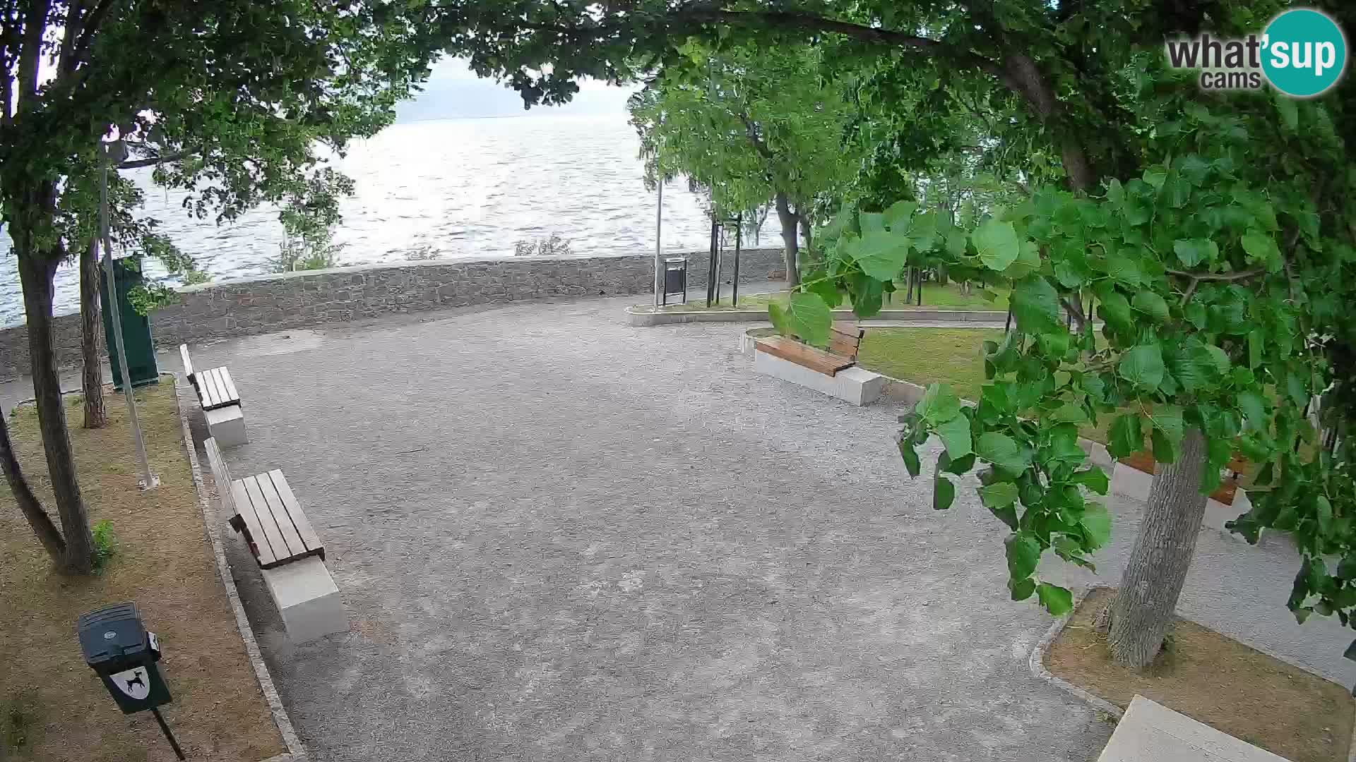 Senj Live Cam – Writers’ Park and the Velebit Channel