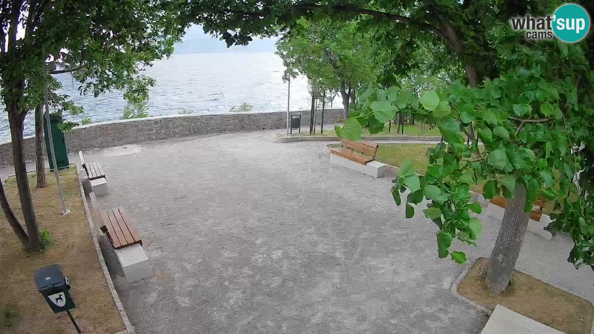 Kamera uživo Senj – Park književnika i Velebitski kanal