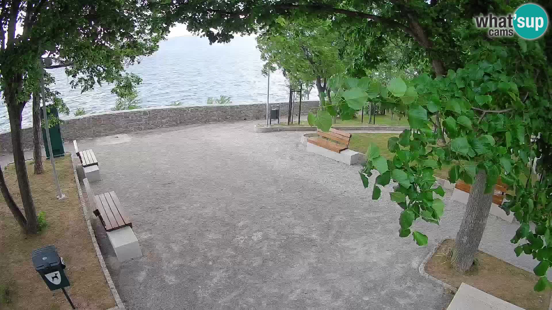 Senj Live Cam – Writers’ Park and the Velebit Channel