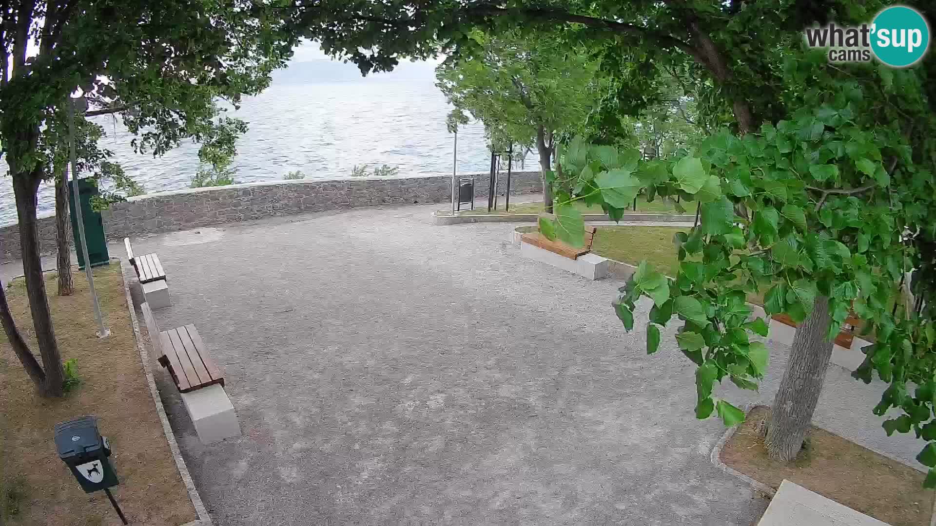 Senj Live Cam – Writers’ Park and the Velebit Channel