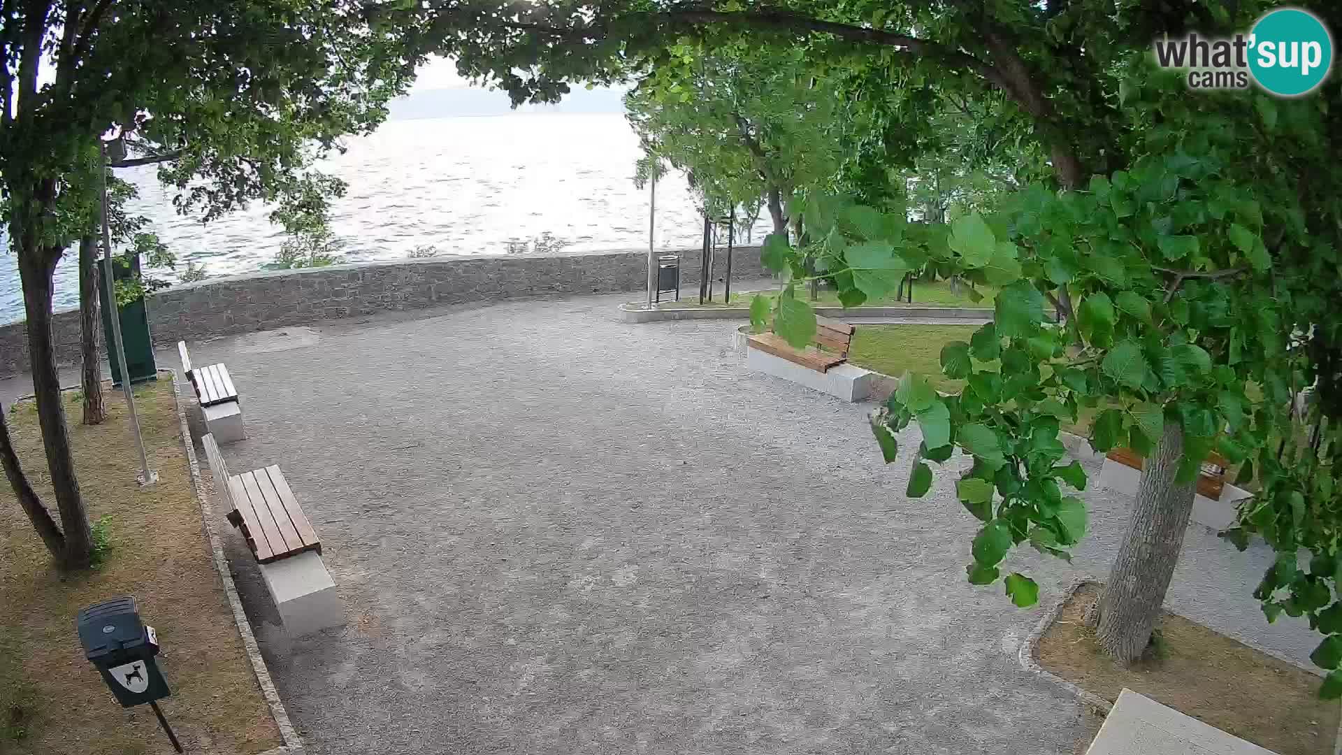 Senj Live Cam – Writers’ Park and the Velebit Channel