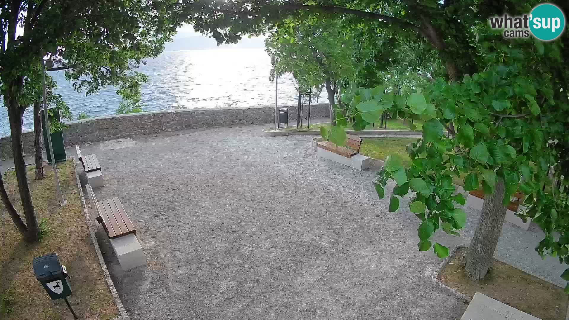 Senj Live Cam – Writers’ Park and the Velebit Channel
