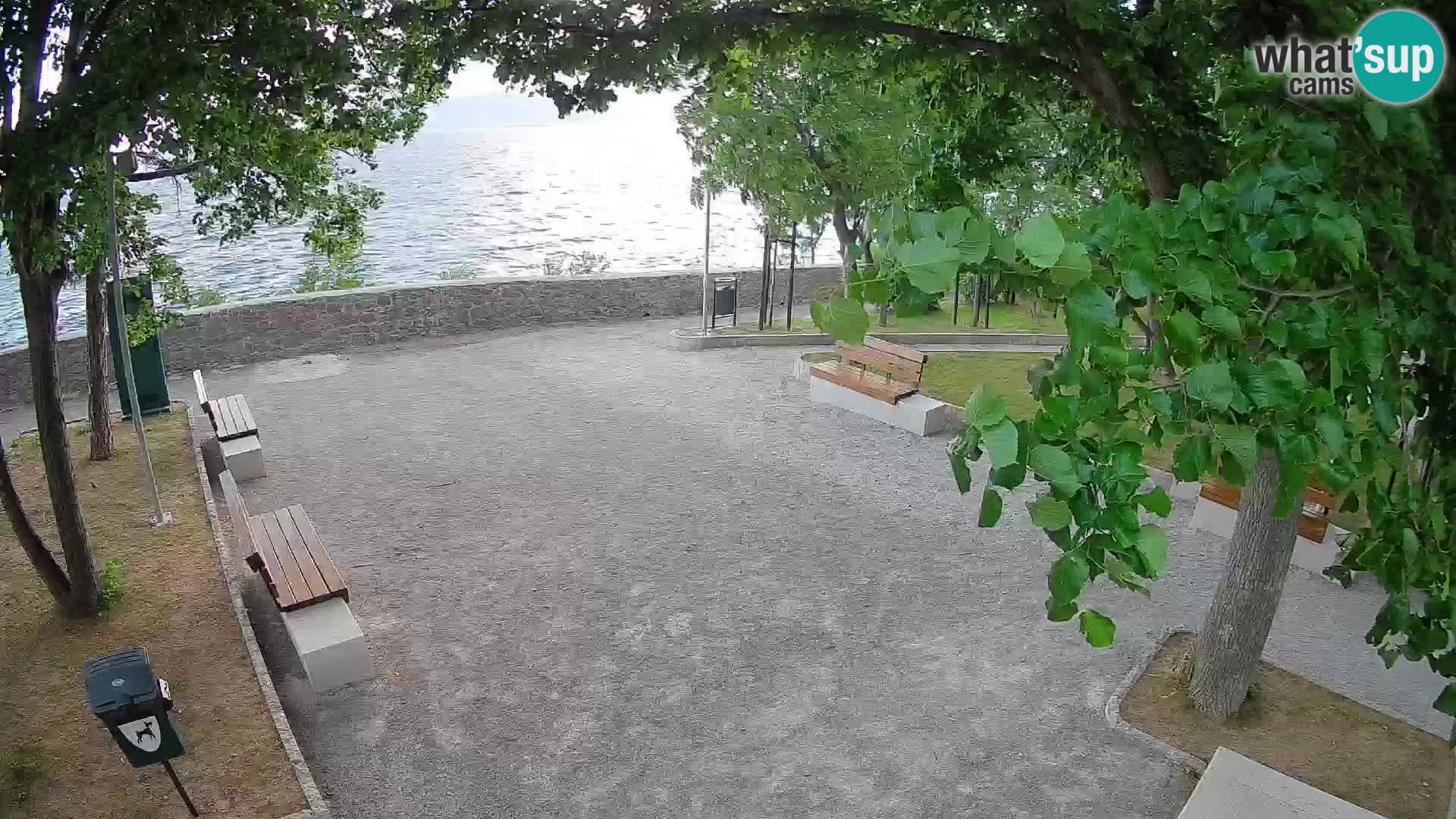Senj Live Cam – Writers’ Park and the Velebit Channel