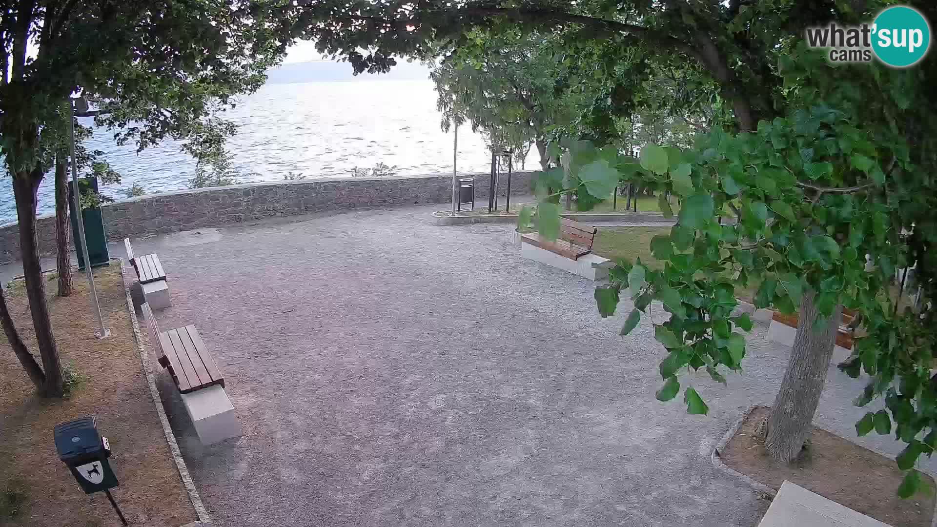 Senj Live Cam – Writers’ Park and the Velebit Channel