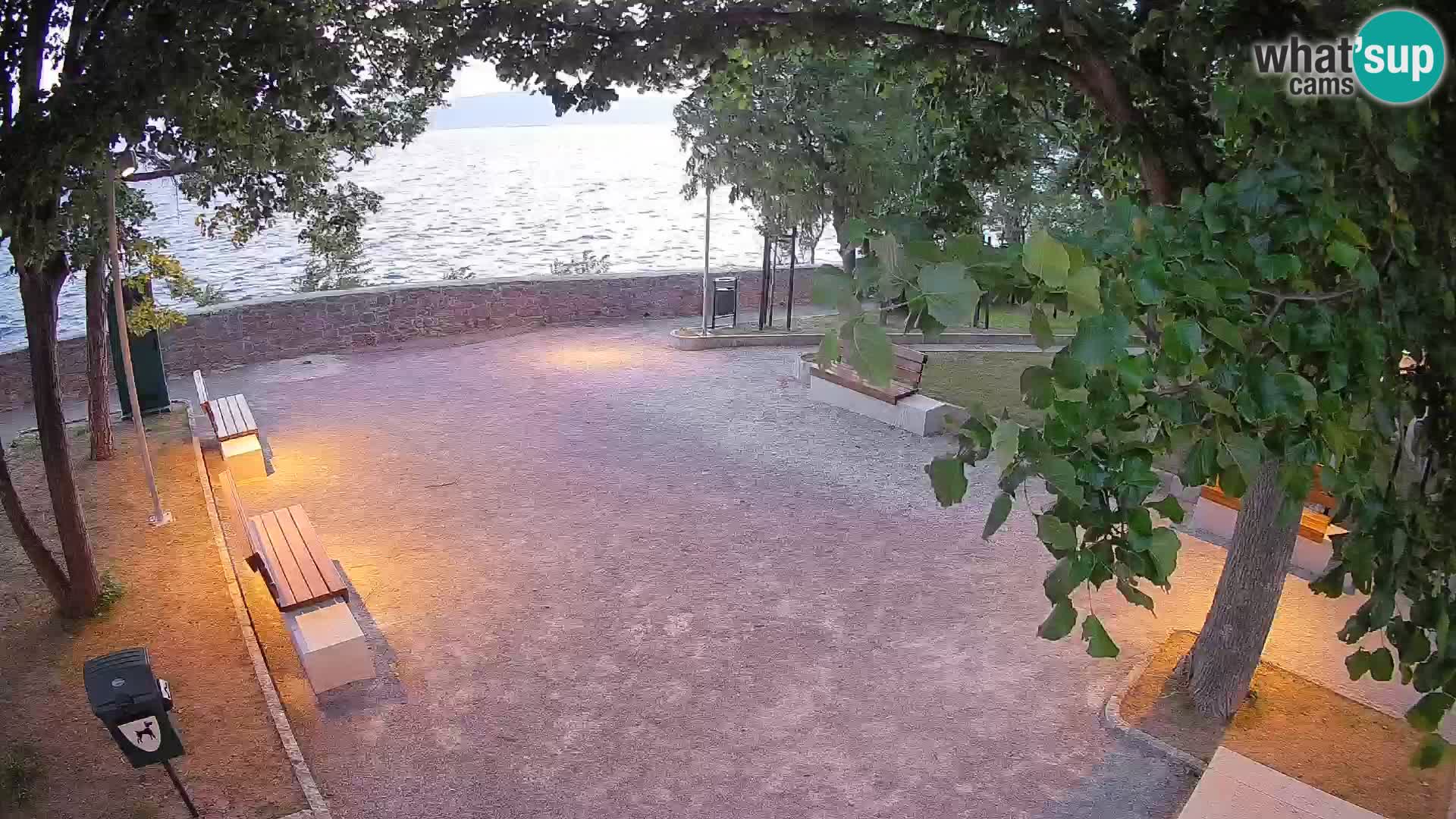 Senj Live Cam – Writers’ Park and the Velebit Channel