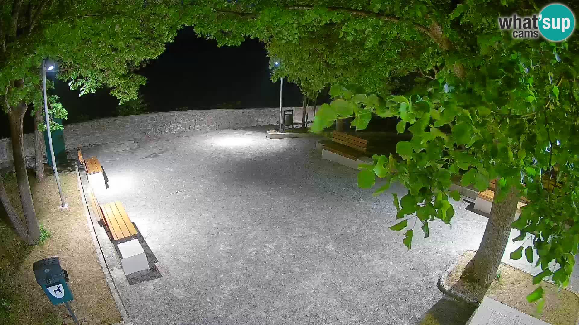 Senj Live Cam – Writers’ Park and the Velebit Channel