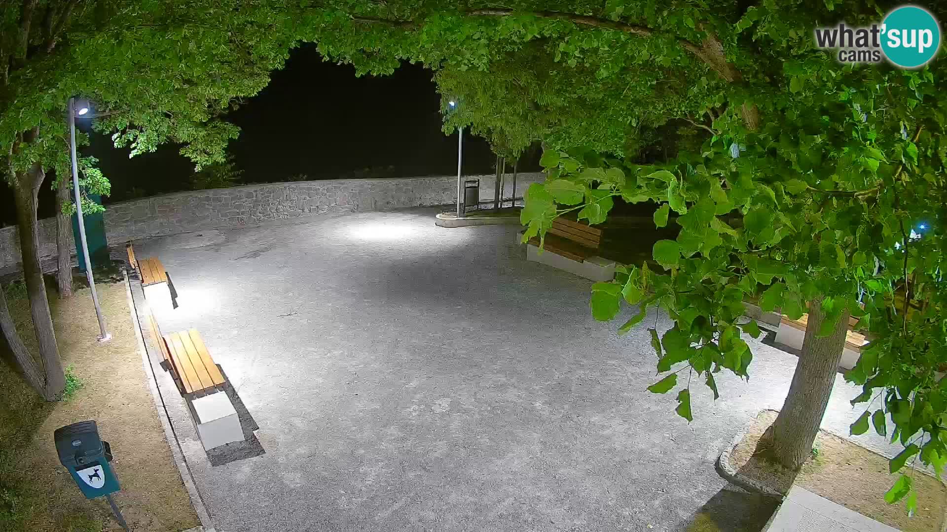 Senj Live Cam – Writers’ Park and the Velebit Channel