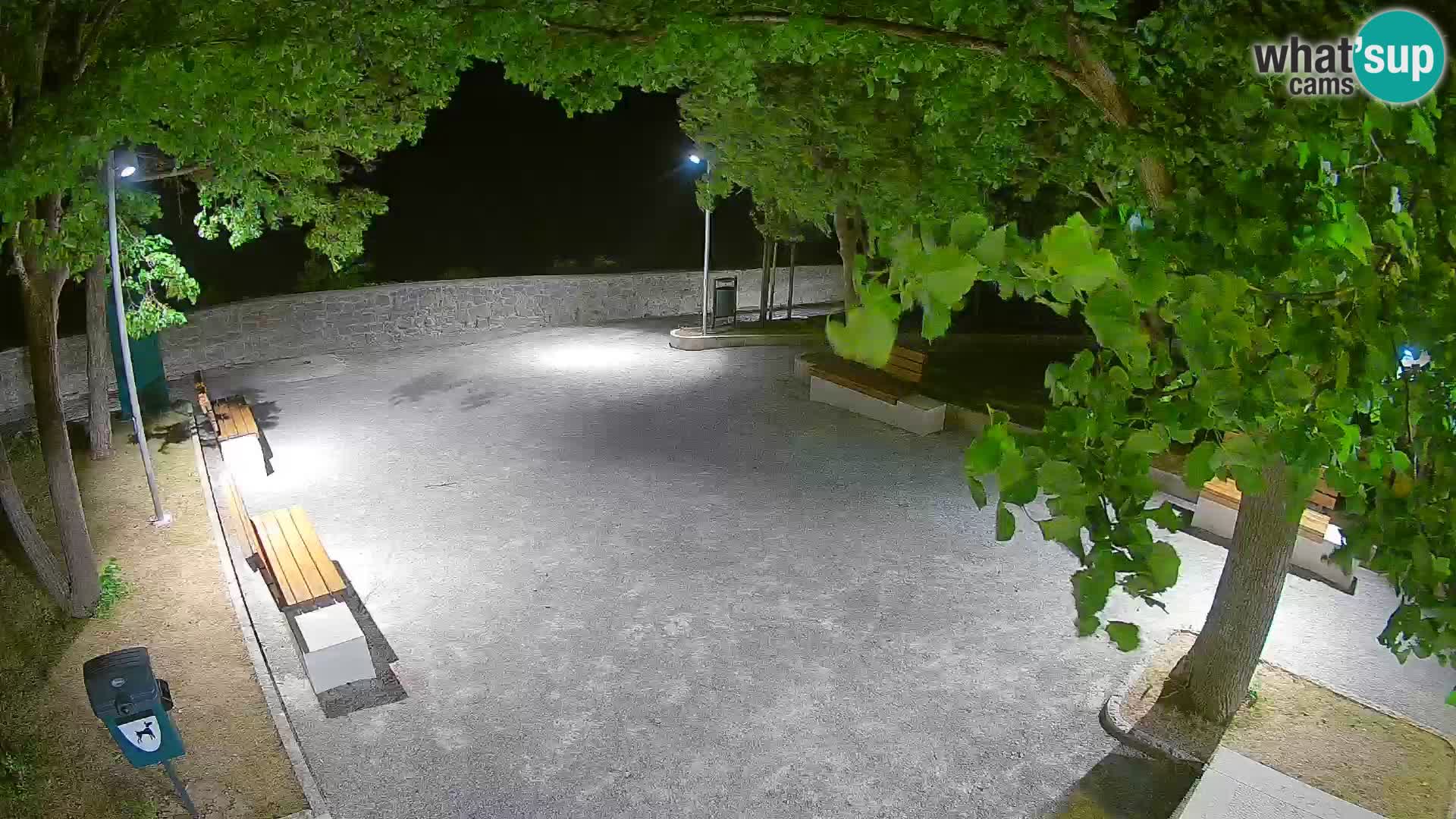 Senj Live Webcam – Schriftstellerpark und Velebit-Kanal