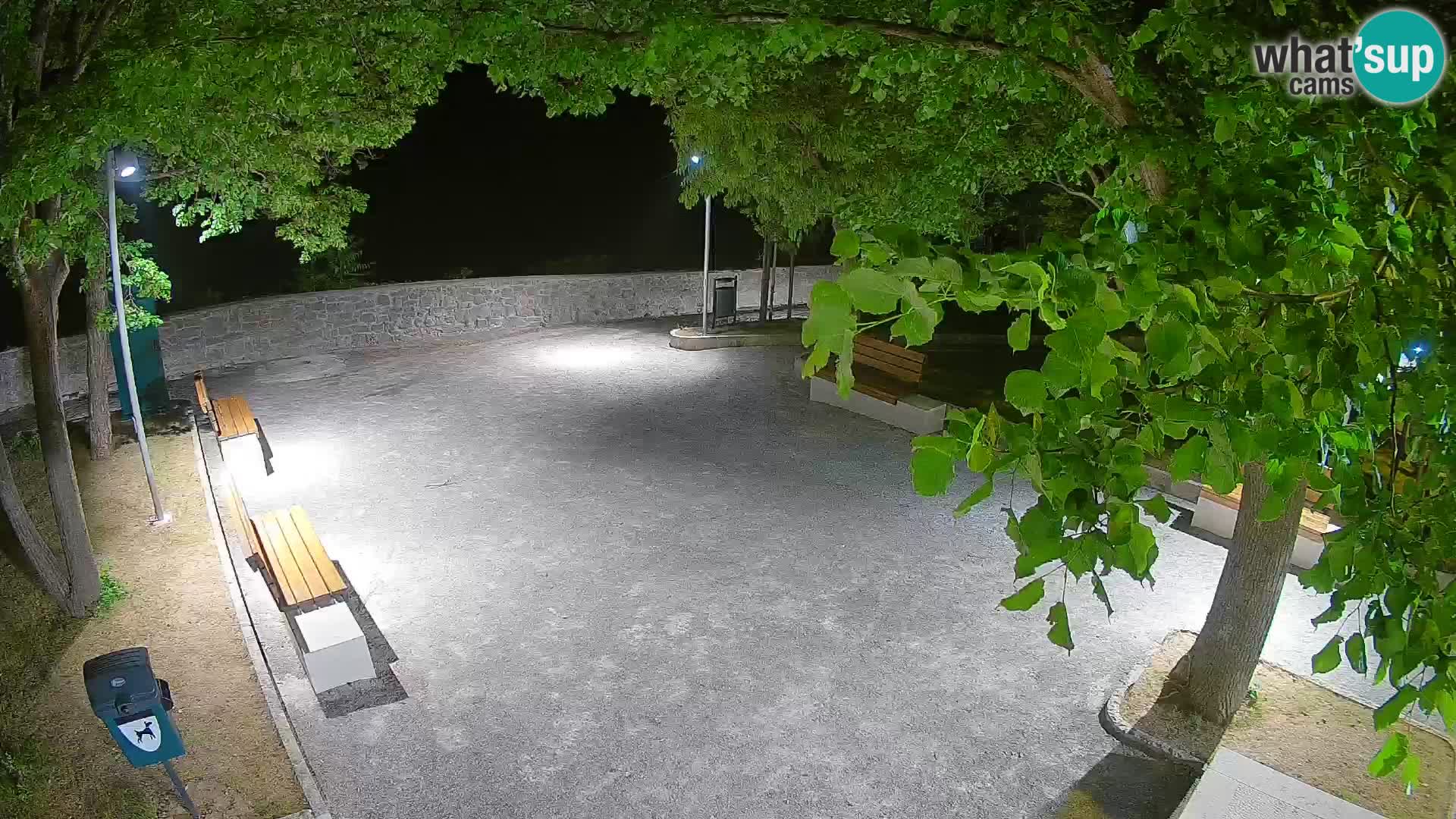 Senj Live Webcam – Schriftstellerpark und Velebit-Kanal