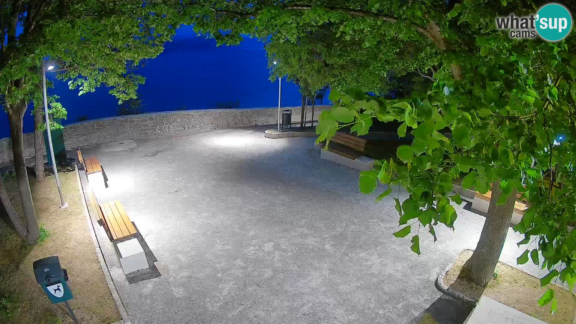 Senj Live Cam – Writers’ Park and the Velebit Channel