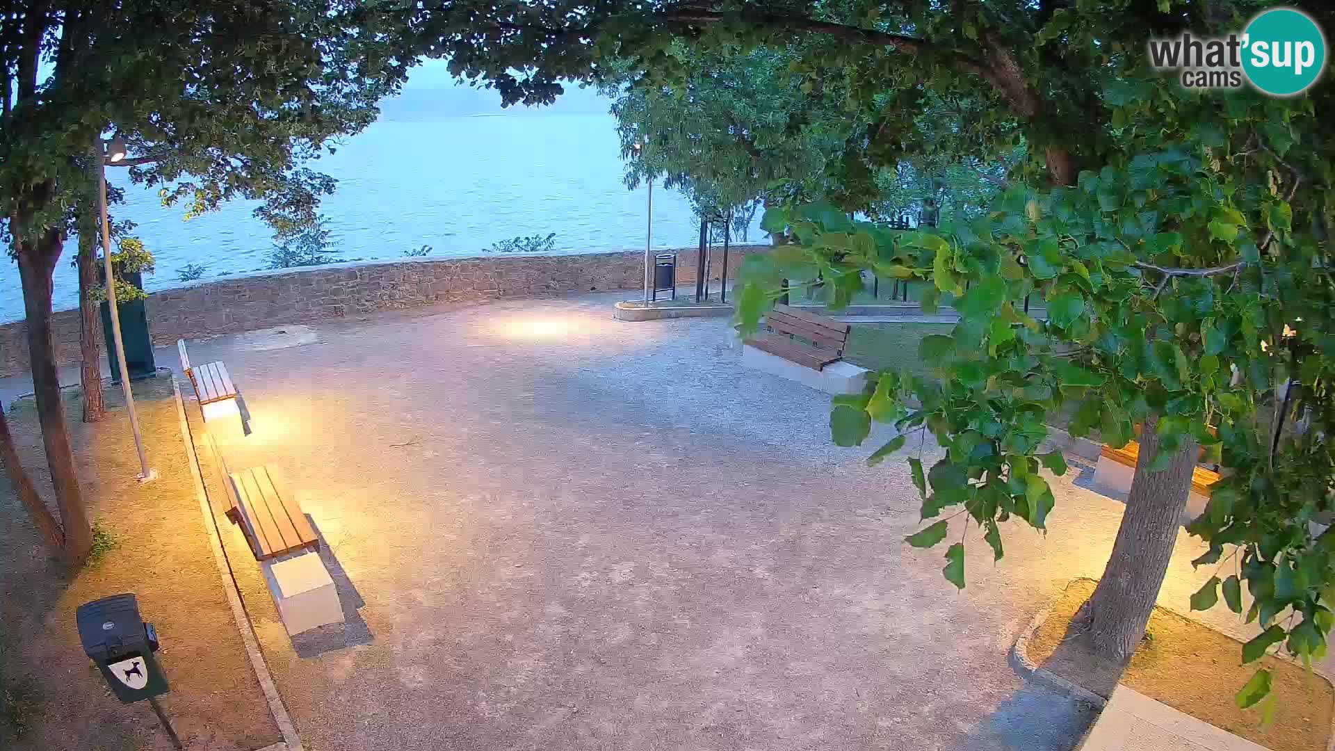 Senj Live Cam – Writers’ Park and the Velebit Channel