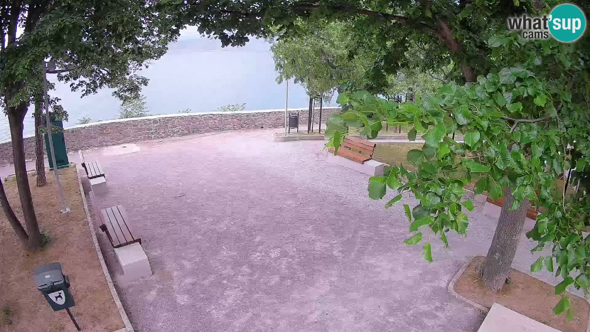 Senj Live Cam – Writers’ Park and the Velebit Channel