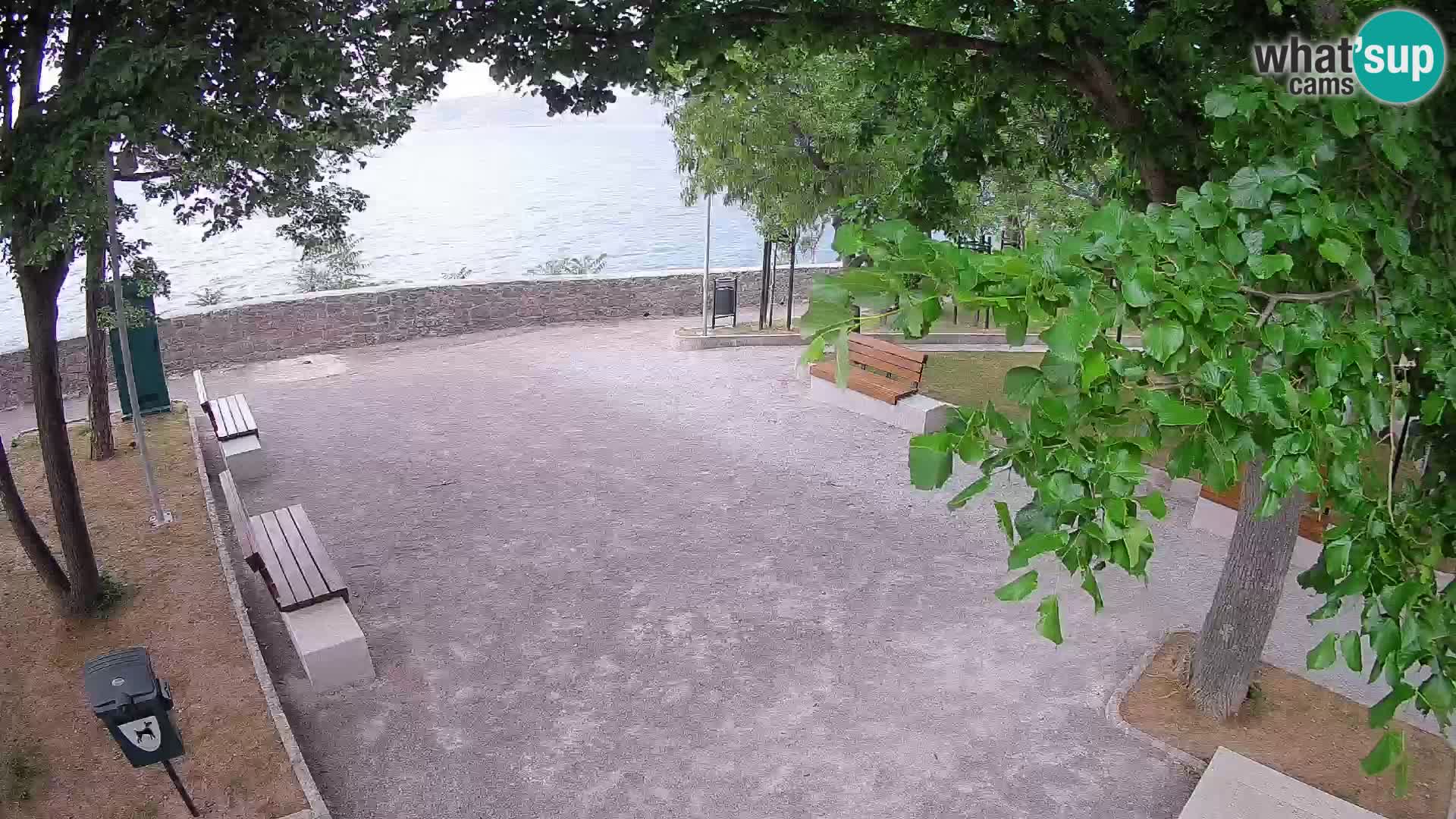 Senj Live Cam – Writers’ Park and the Velebit Channel