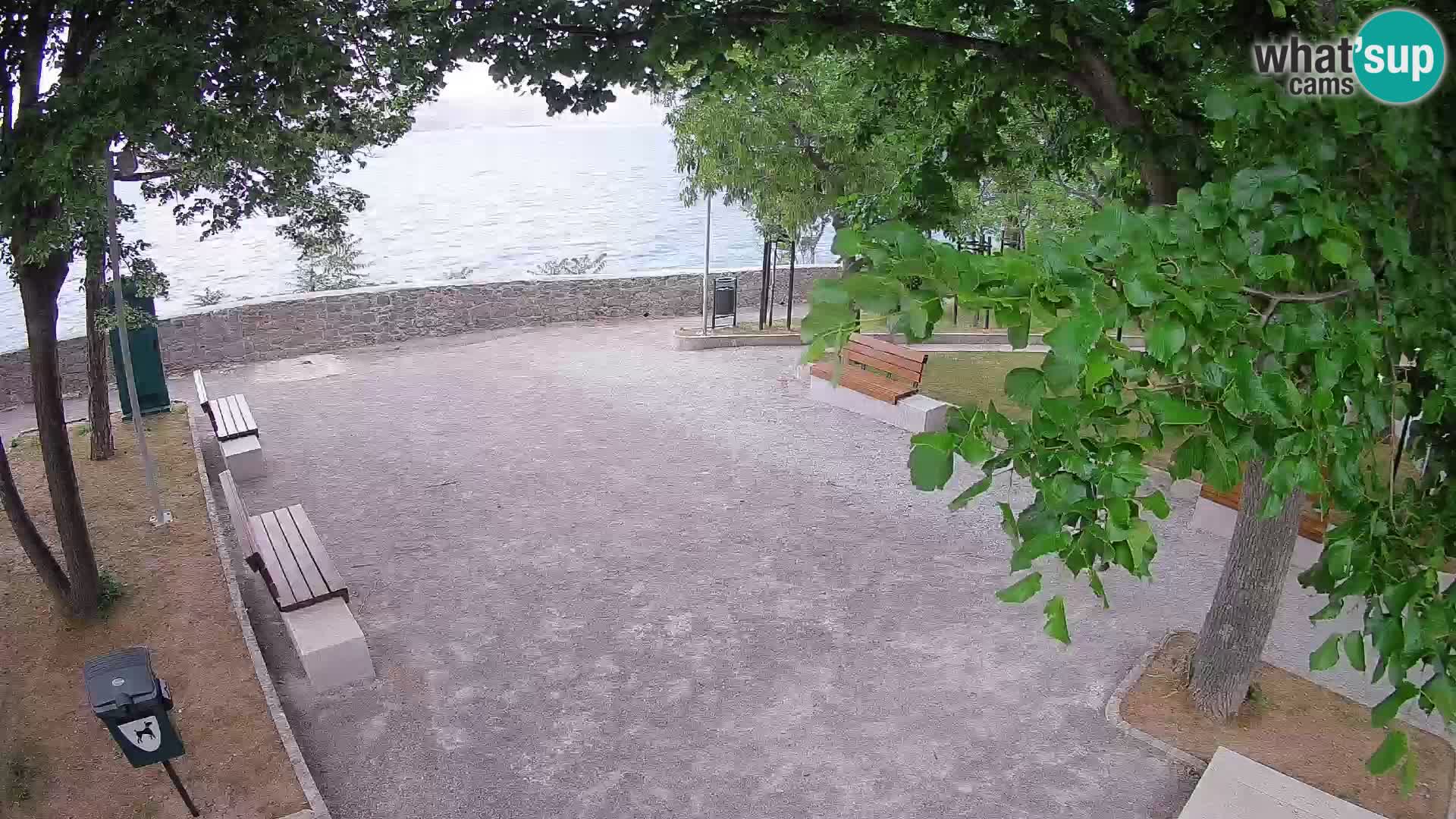Senj Live Cam – Writers’ Park and the Velebit Channel
