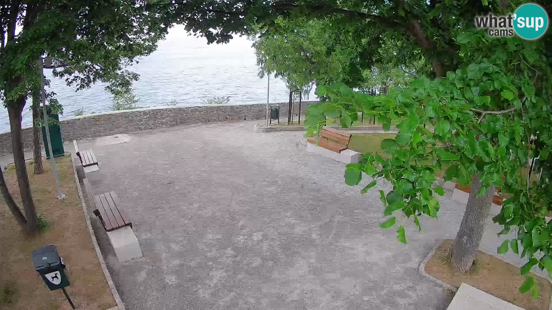 Senj Live Cam – Writers’ Park and the Velebit Channel