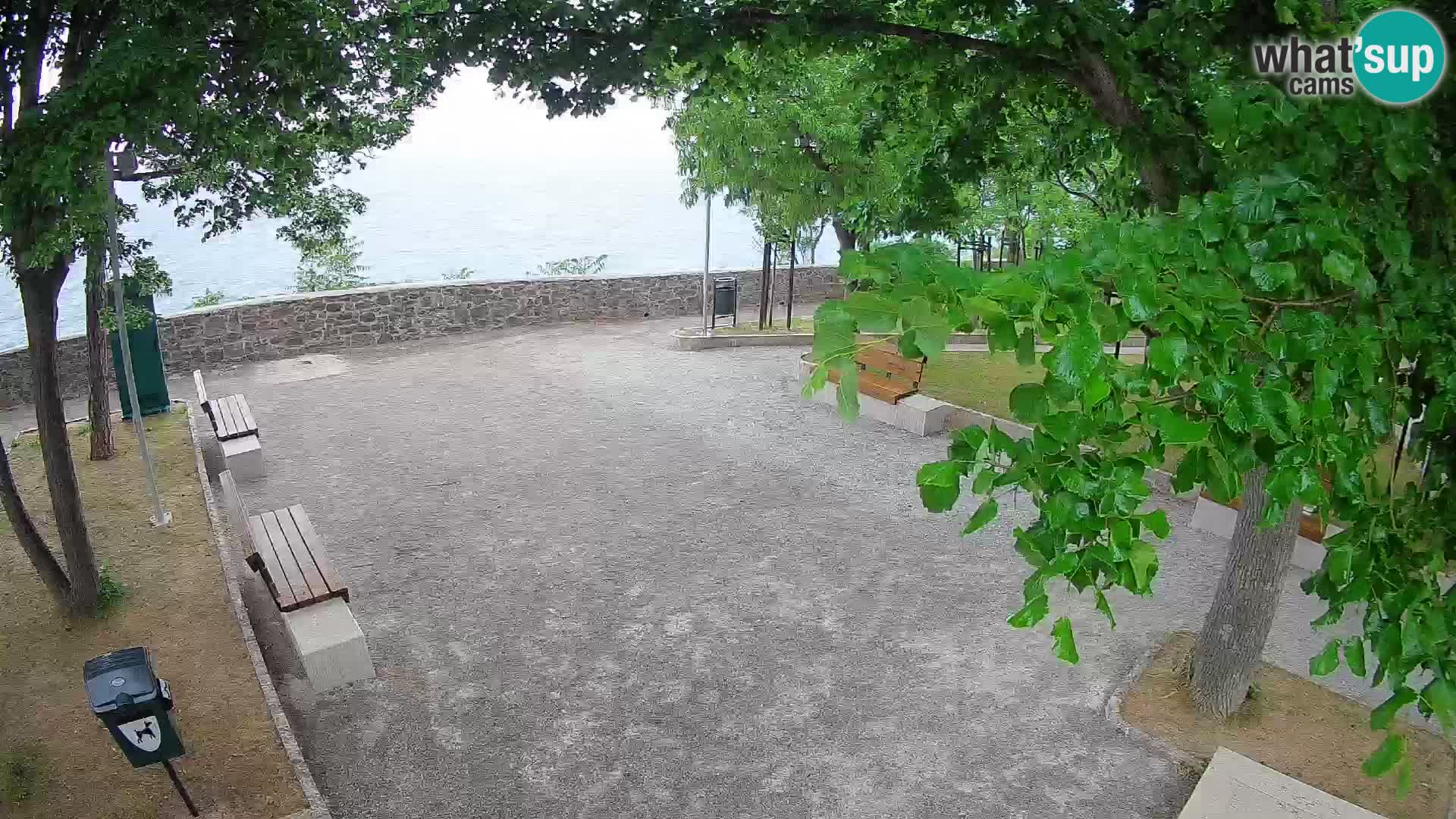 Senj Live Cam – Writers’ Park and the Velebit Channel