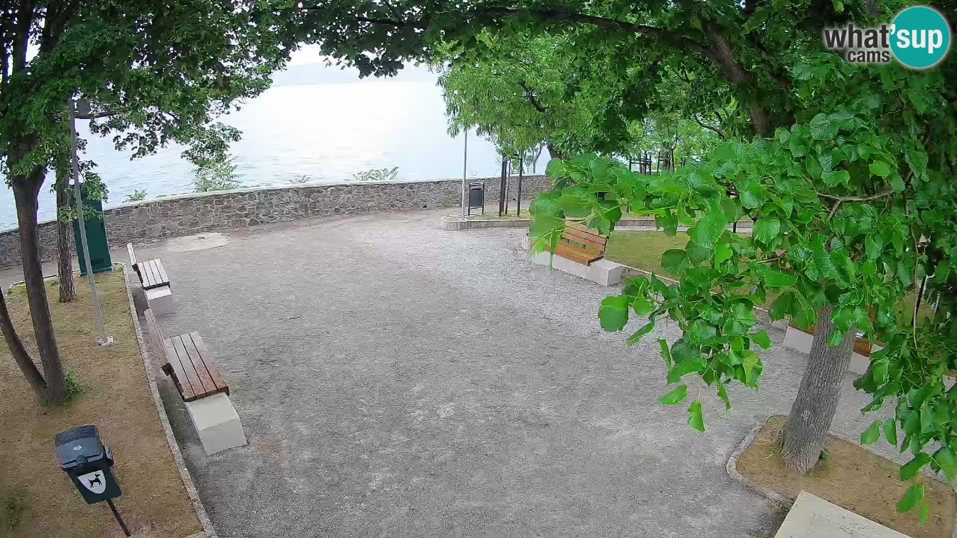 Senj Live Cam – Writers’ Park and the Velebit Channel
