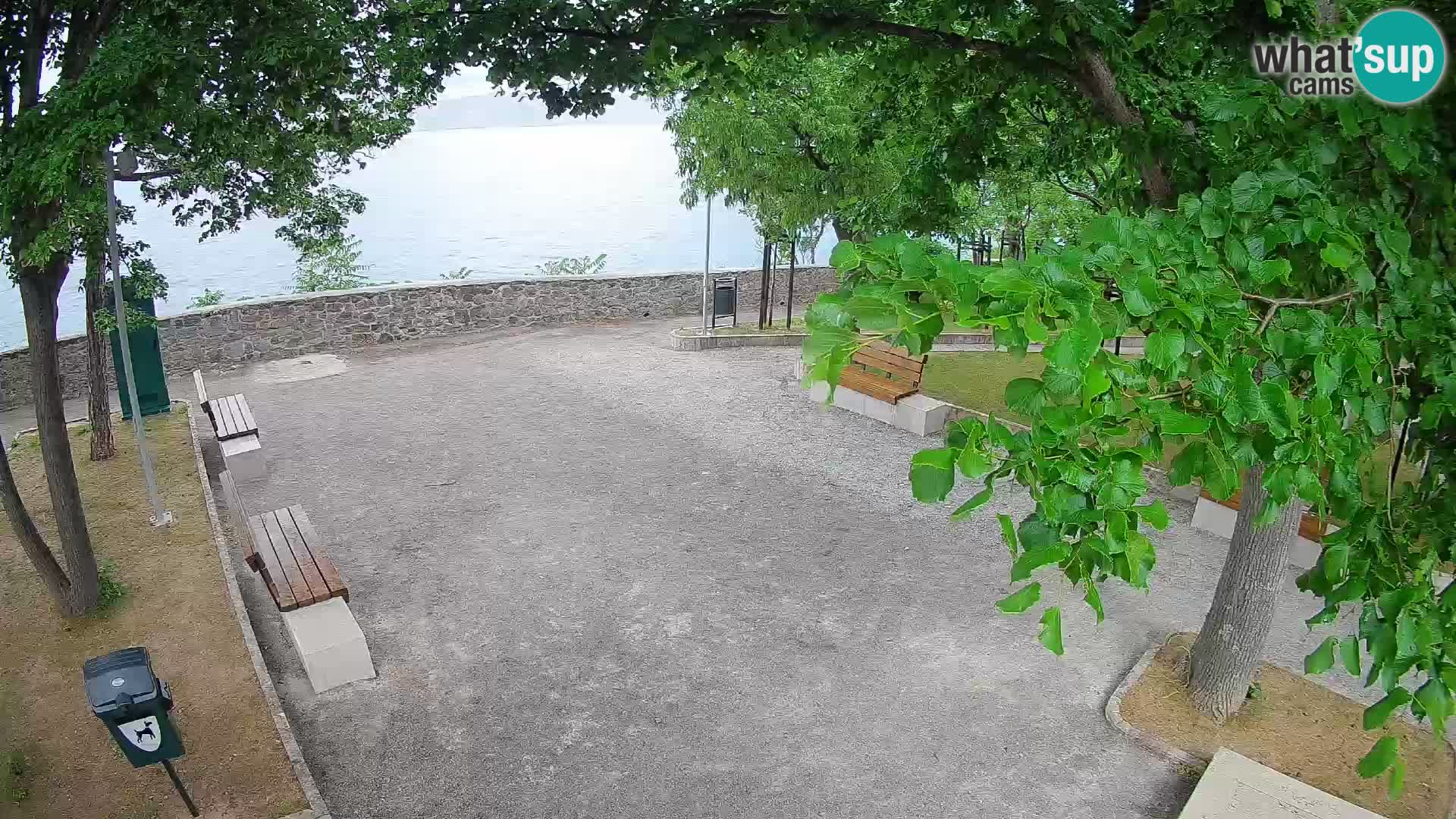 Senj Live Cam – Writers’ Park and the Velebit Channel