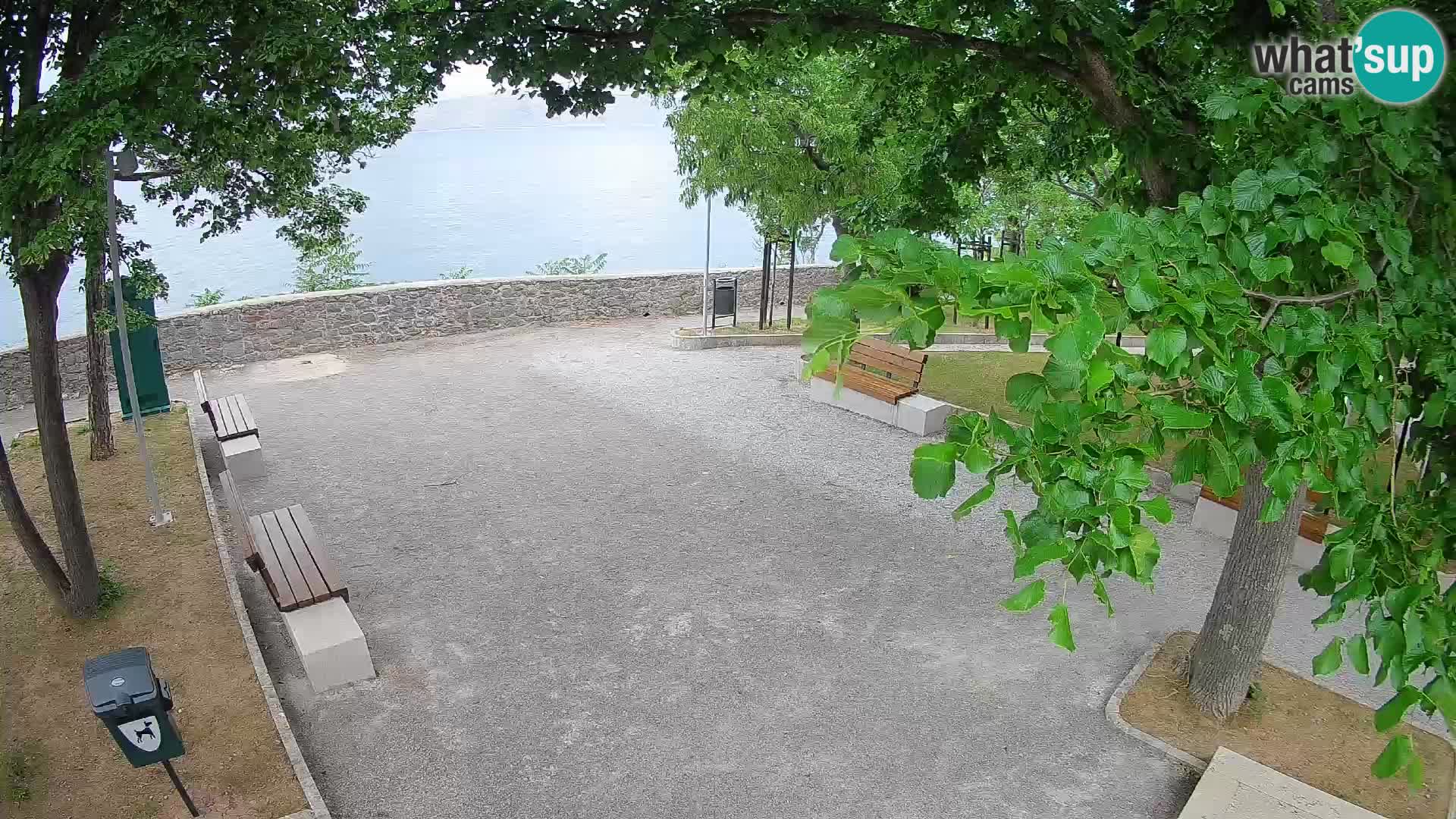 Senj Live Cam – Writers’ Park and the Velebit Channel