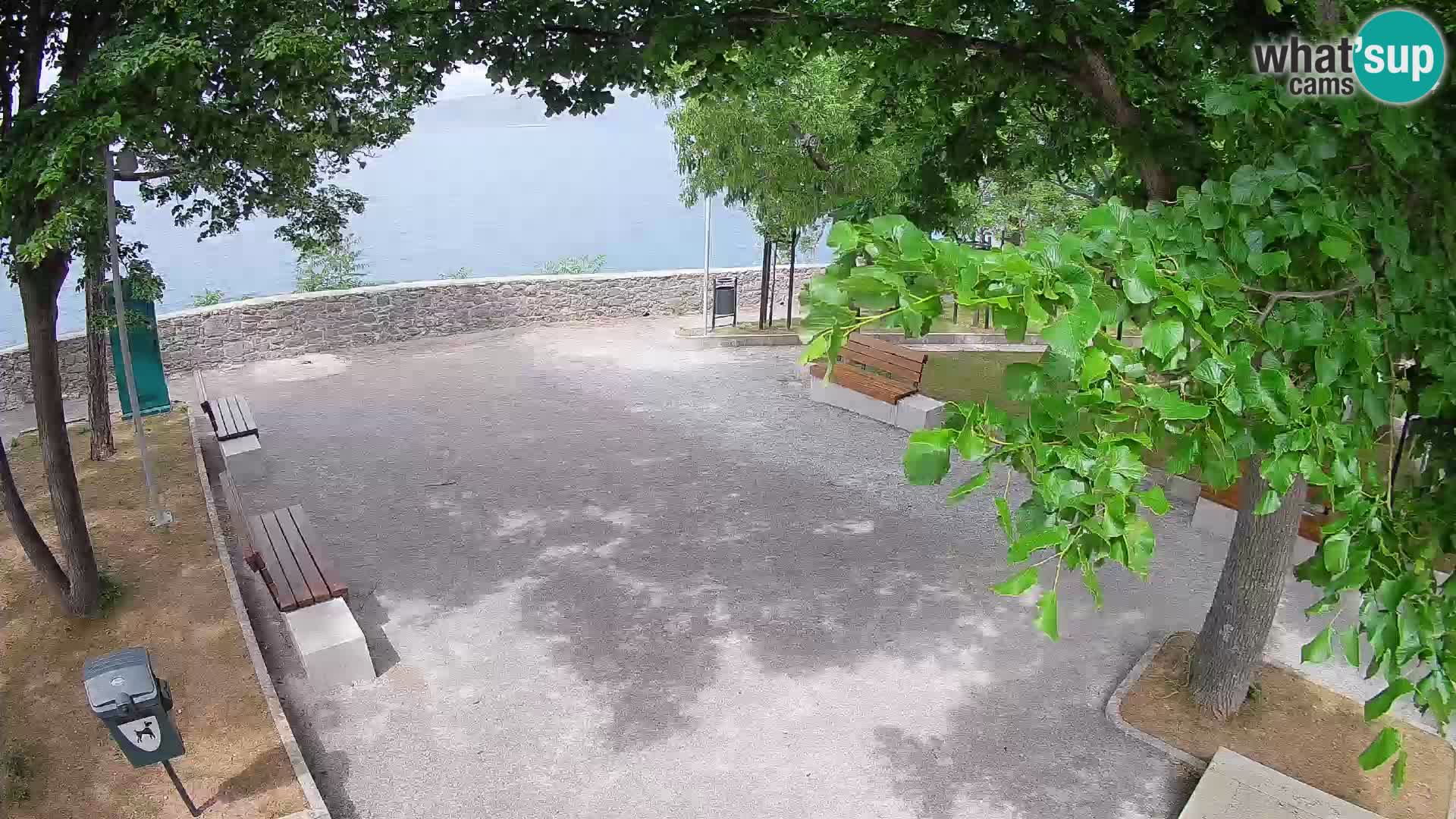 Senj Live Cam – Writers’ Park and the Velebit Channel