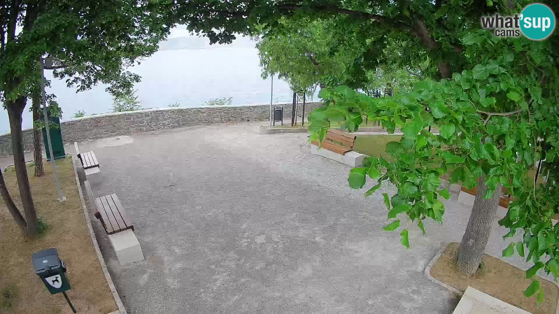 Senj Live Cam – Writers’ Park and the Velebit Channel